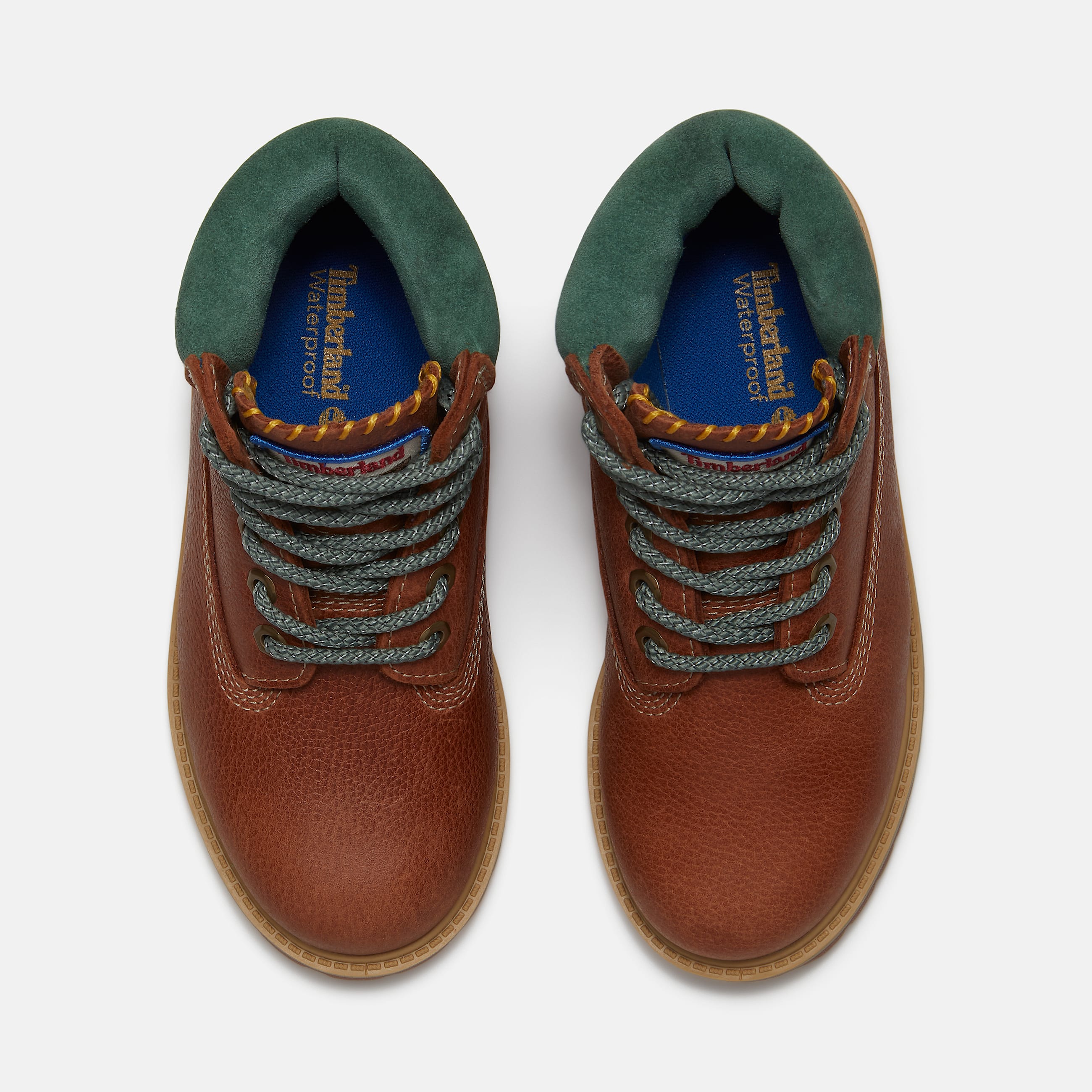 Bota Impermevel Timberland Premium 6Inch para Jnior em castanho TBL castanho ALT2