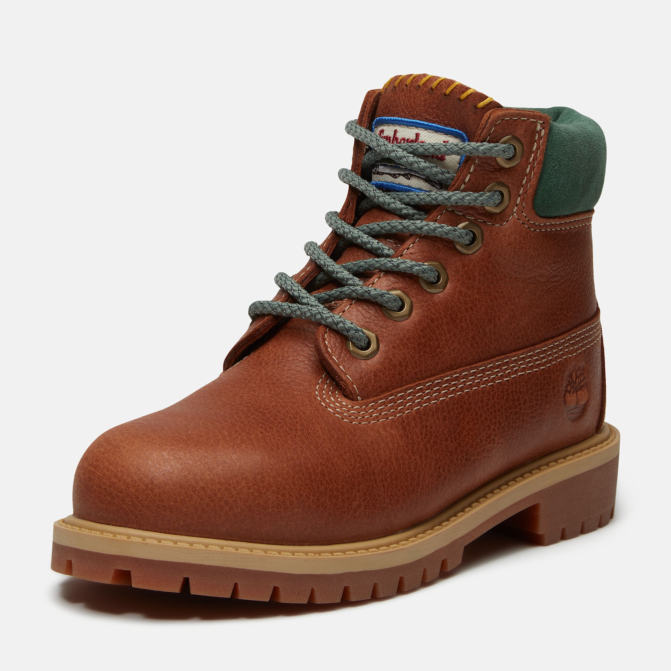 Bota Impermevel Timberland Premium 6Inch para Jnior em castanho TBL castanho ALT10
