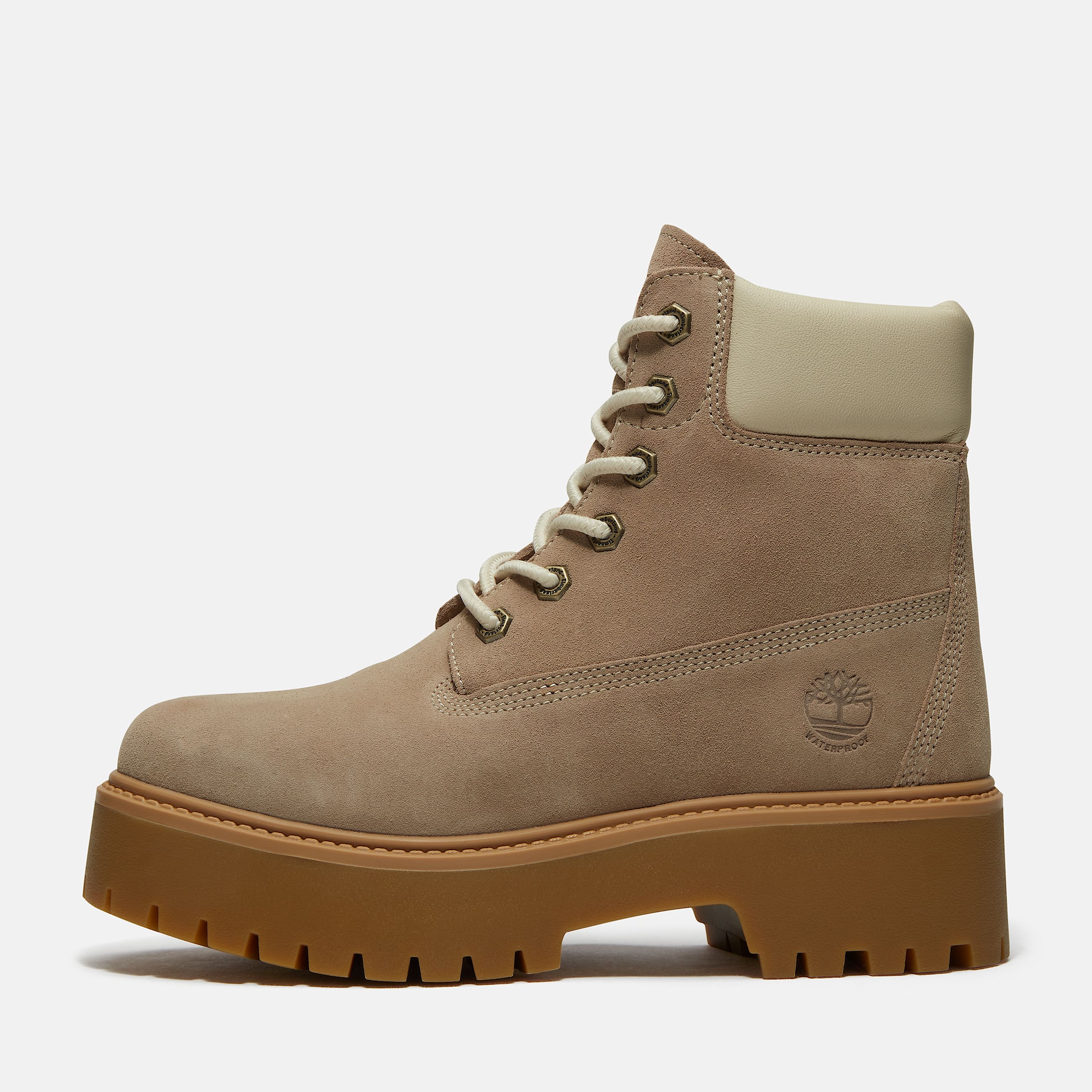 Timberland Stone Street Year of the Horse 6Inch Platform Boot for Women in Beige TBL Beige ALT8