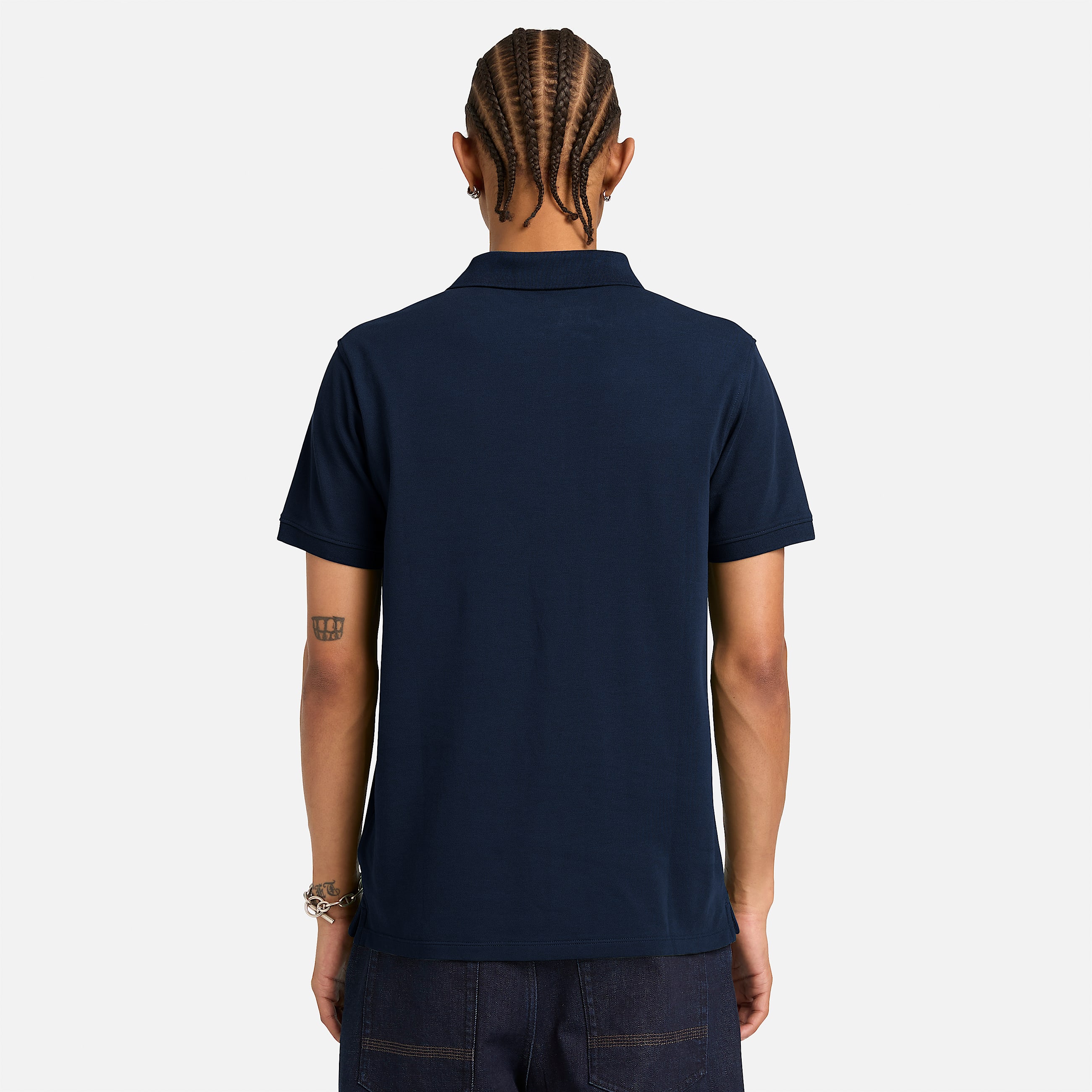 Millers River KurzarmPolohemd aus Stretchmaterial fr Herren in Dunkelblau TBL Blau ALT8