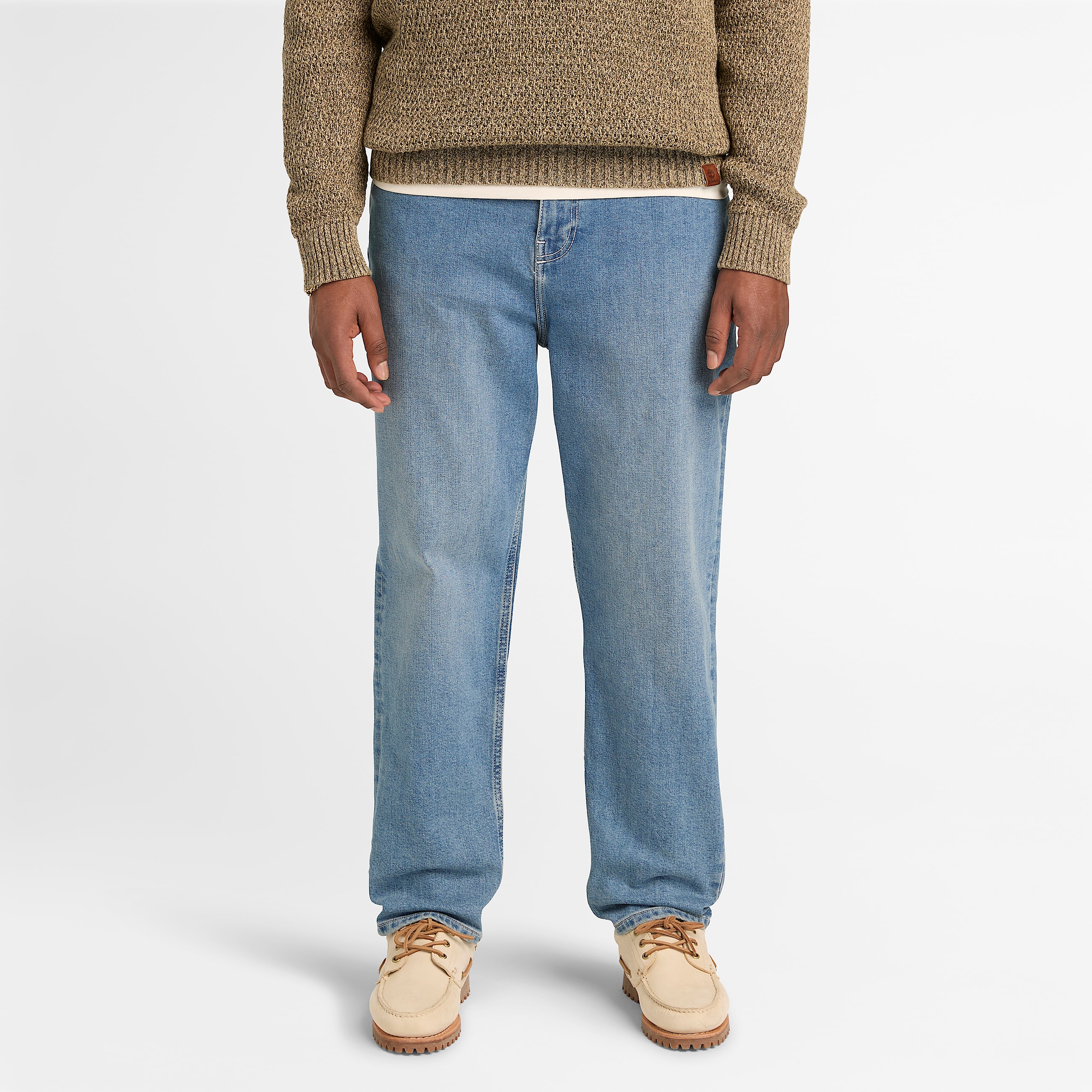 Bequeme StretchJeans mit schmal zulaufendem Bein fr Herren in Blau TBL Blau ALT1