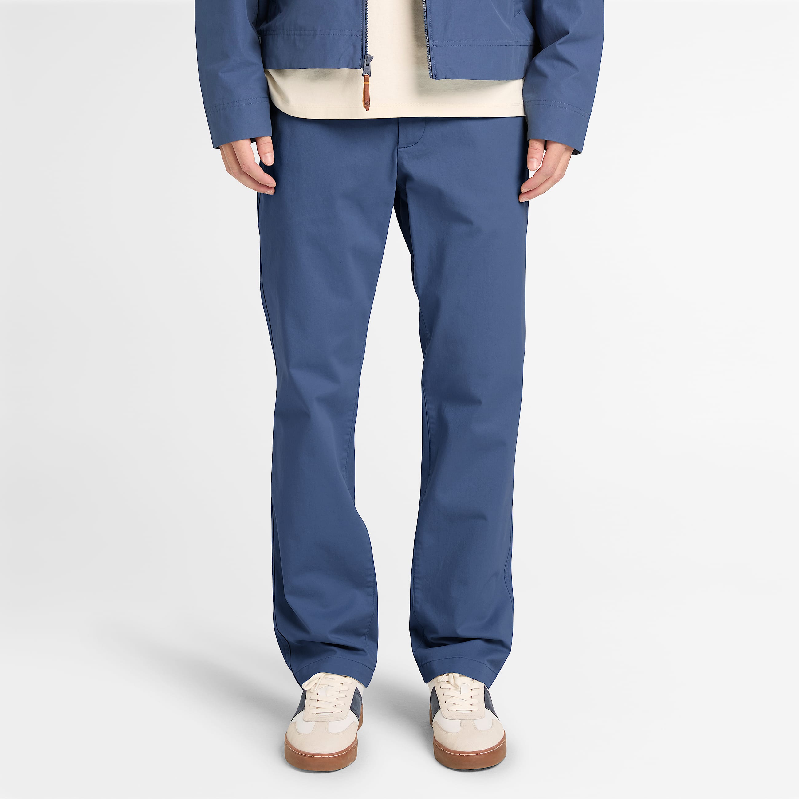 Gerade Topsfield Chinohose aus Twill fr Herren in Blau TBL Blau ALT1