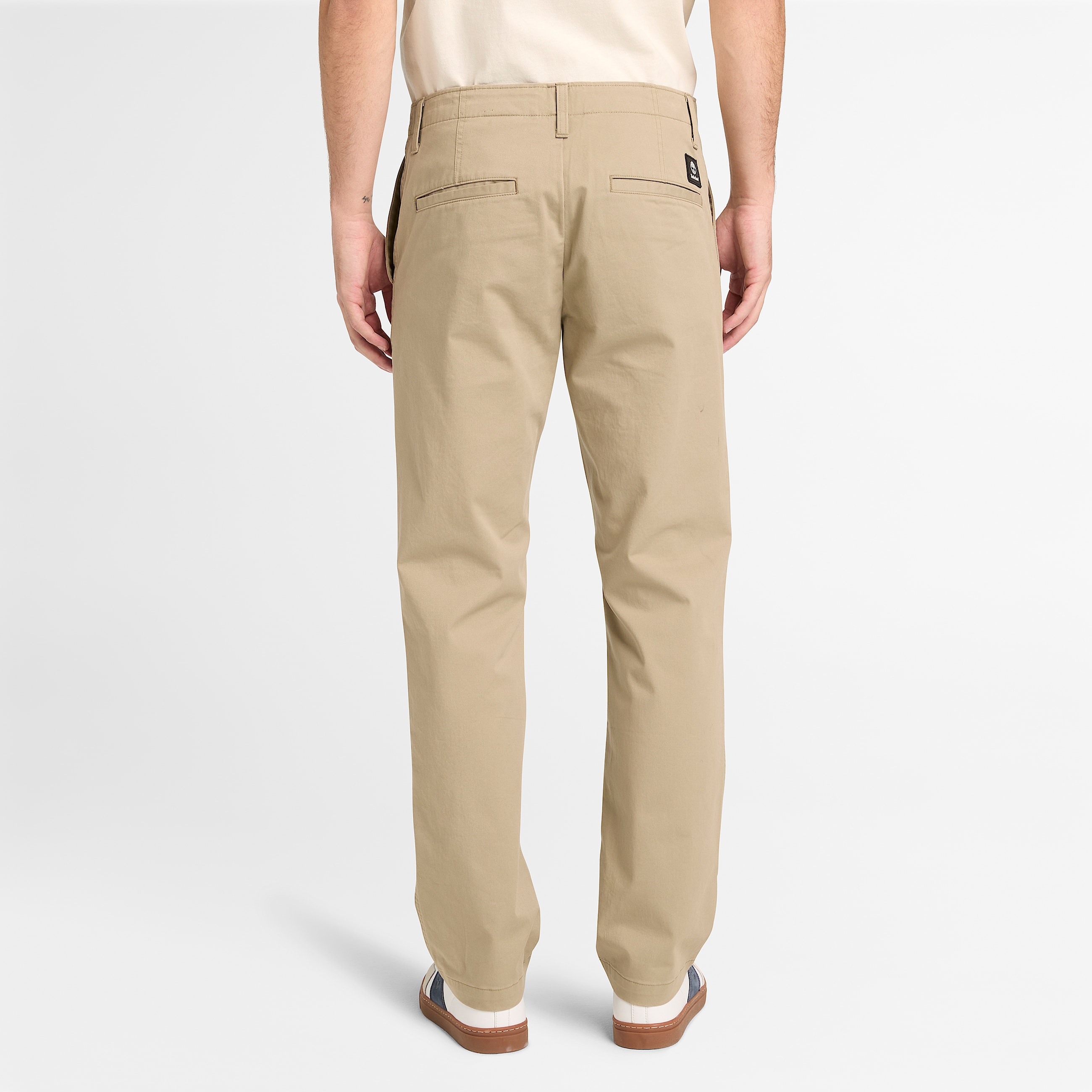 Topsfield Straight Twill Chino Trouser for Men in Grey TBL Grey ALT8