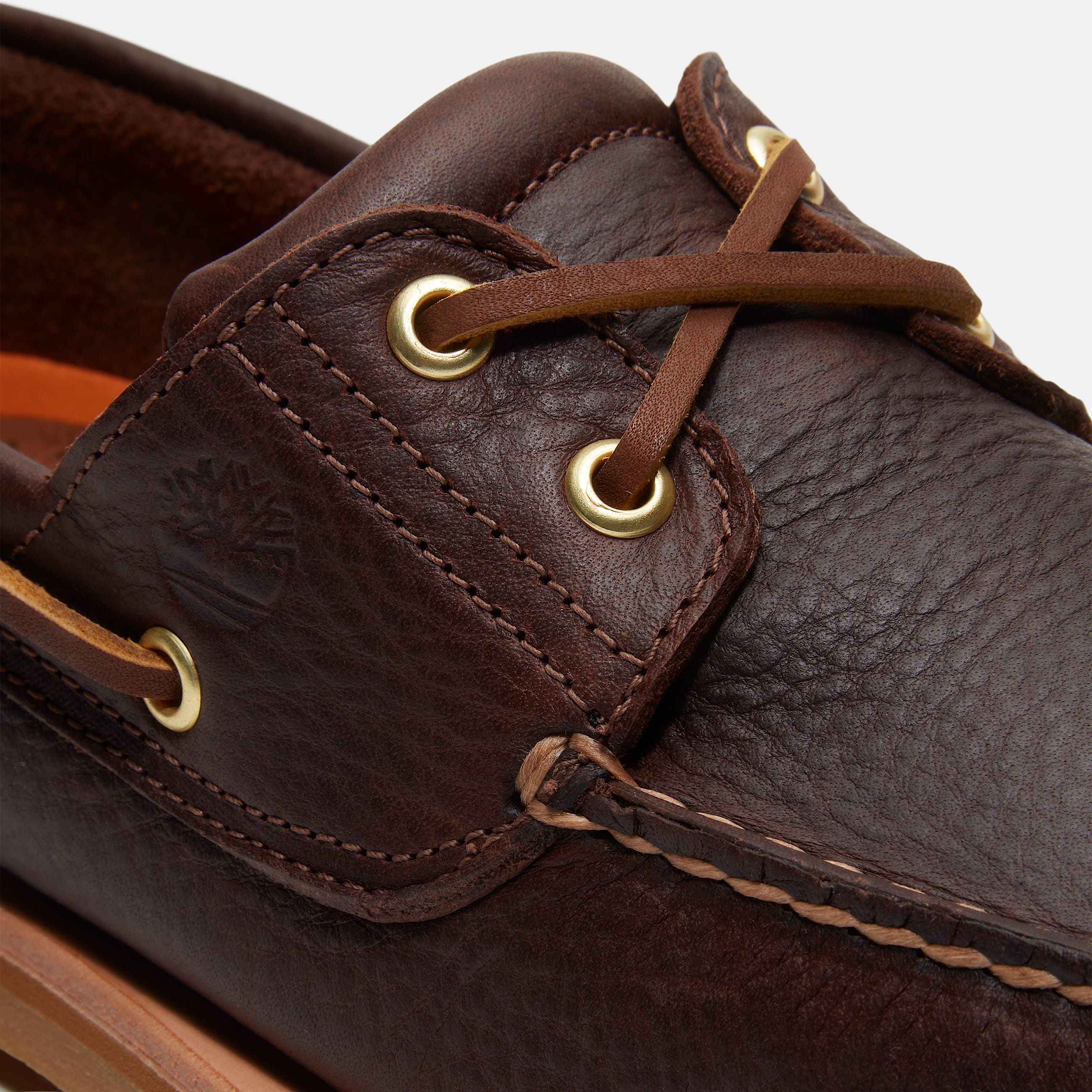 Handgefertigter Bootsschuh fr Herren in Dunkelbraun TBL Braun ALT7