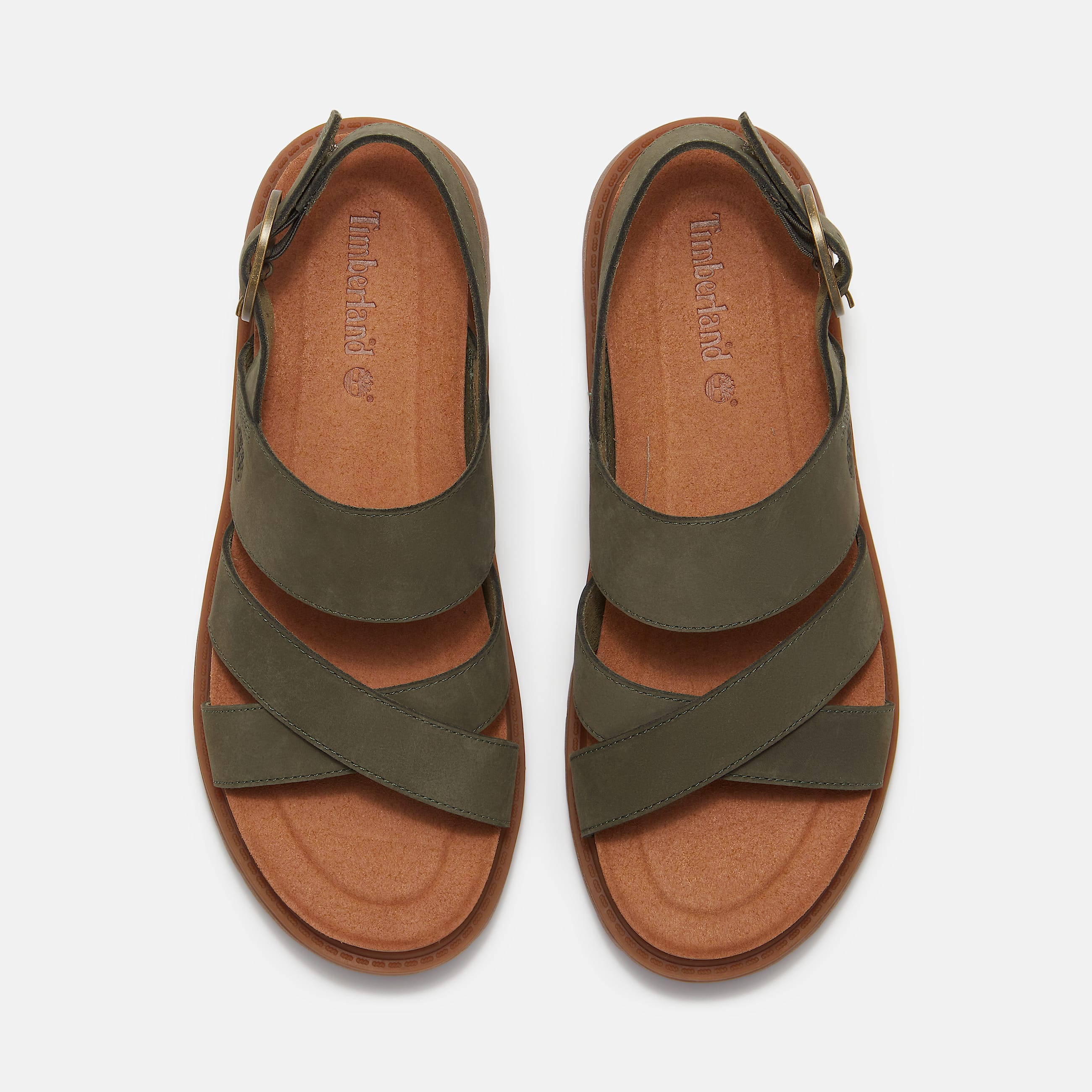 Clairemont Way Backstrap Sandal for Women in Dark Green TBL Green ALT2