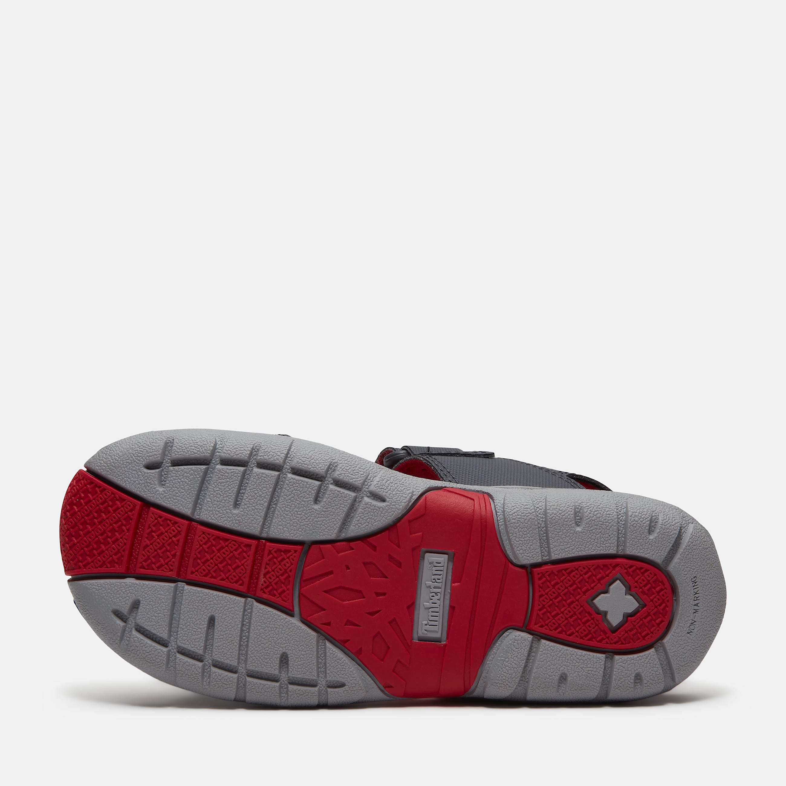 Moss Jump sandal med bagrem til unge i mrkegr TBL Gr ALT3