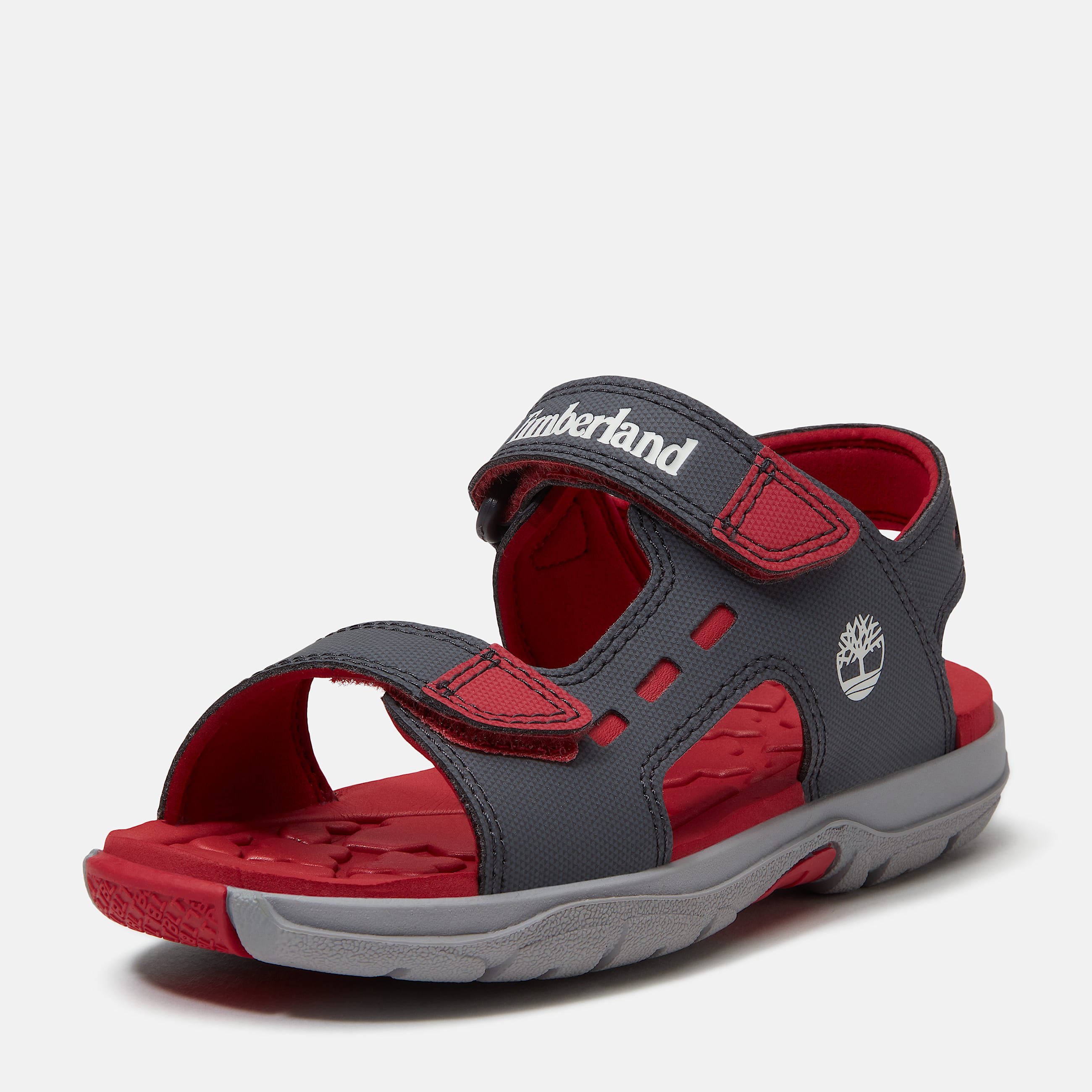 Moss Jump sandal med bagrem til unge i mrkegr TBL Gr ALT9