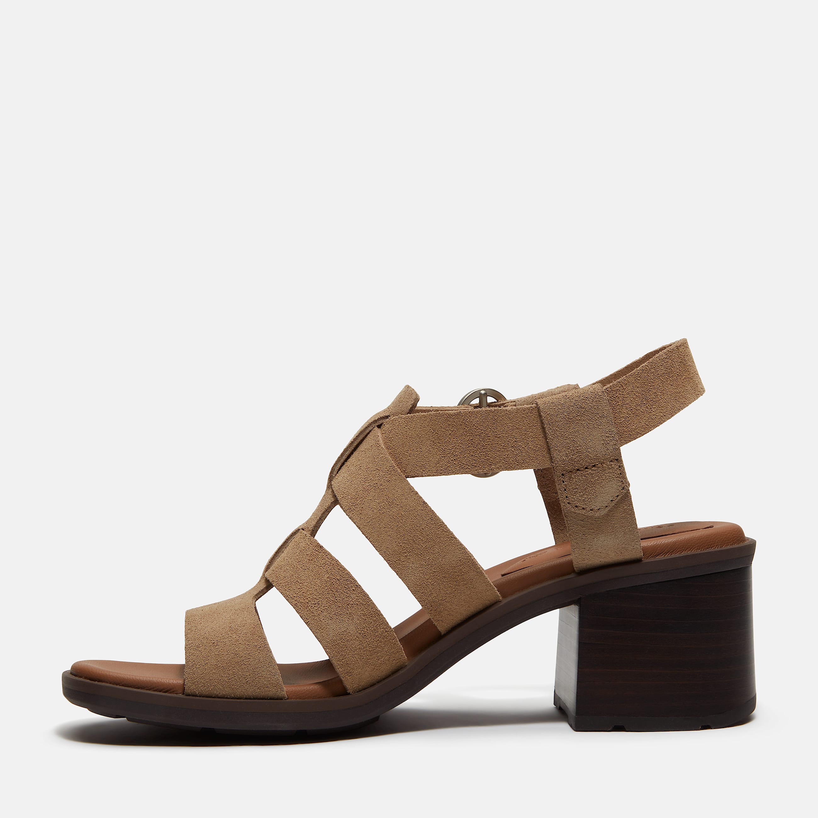 Sandale Fisherman Bellevaux en daim pour femme en beige TBL beige ALT6