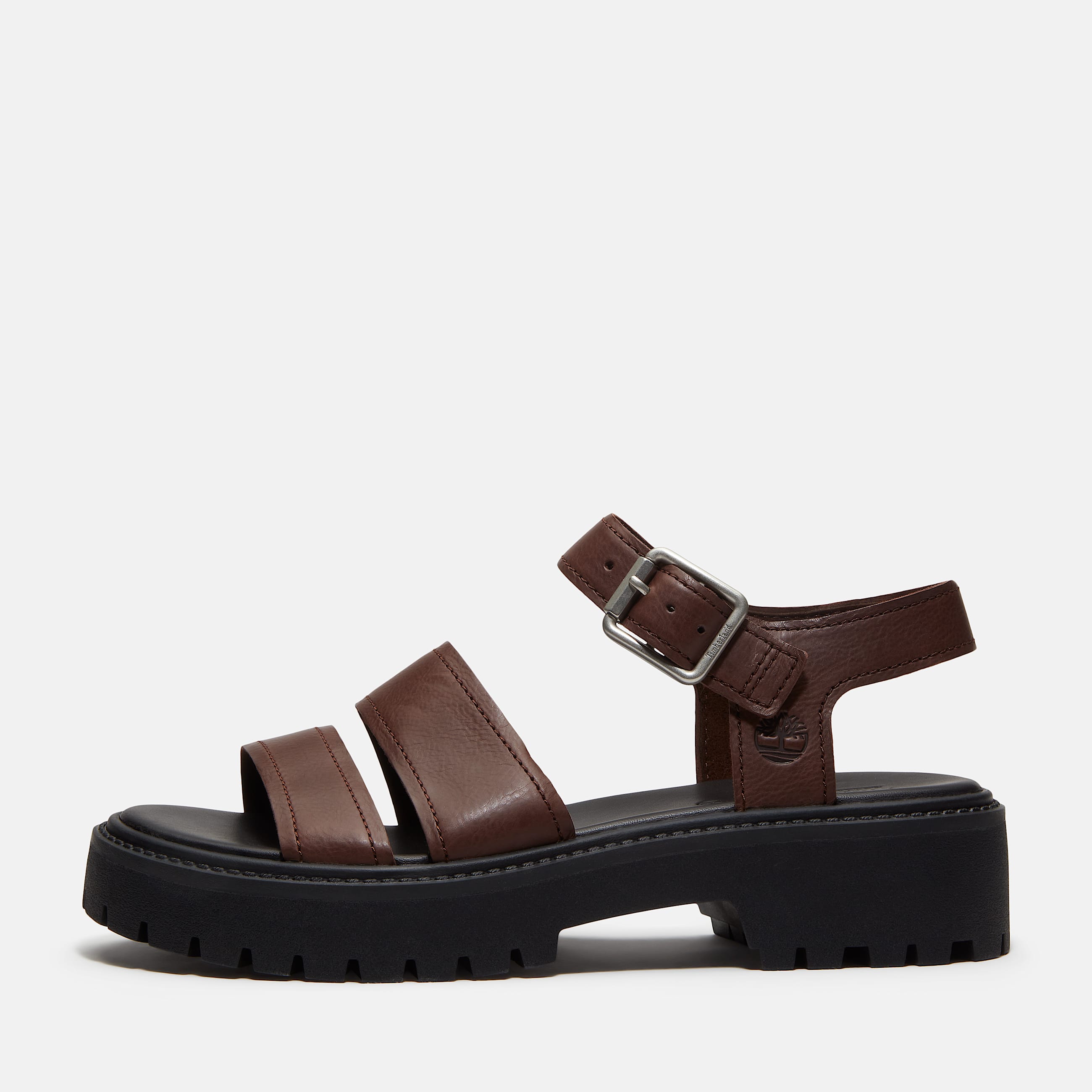 Stone Street PlateauSandale mit Fersenriemen fr Damen in Dunkelbraun TBL Braun ALT8