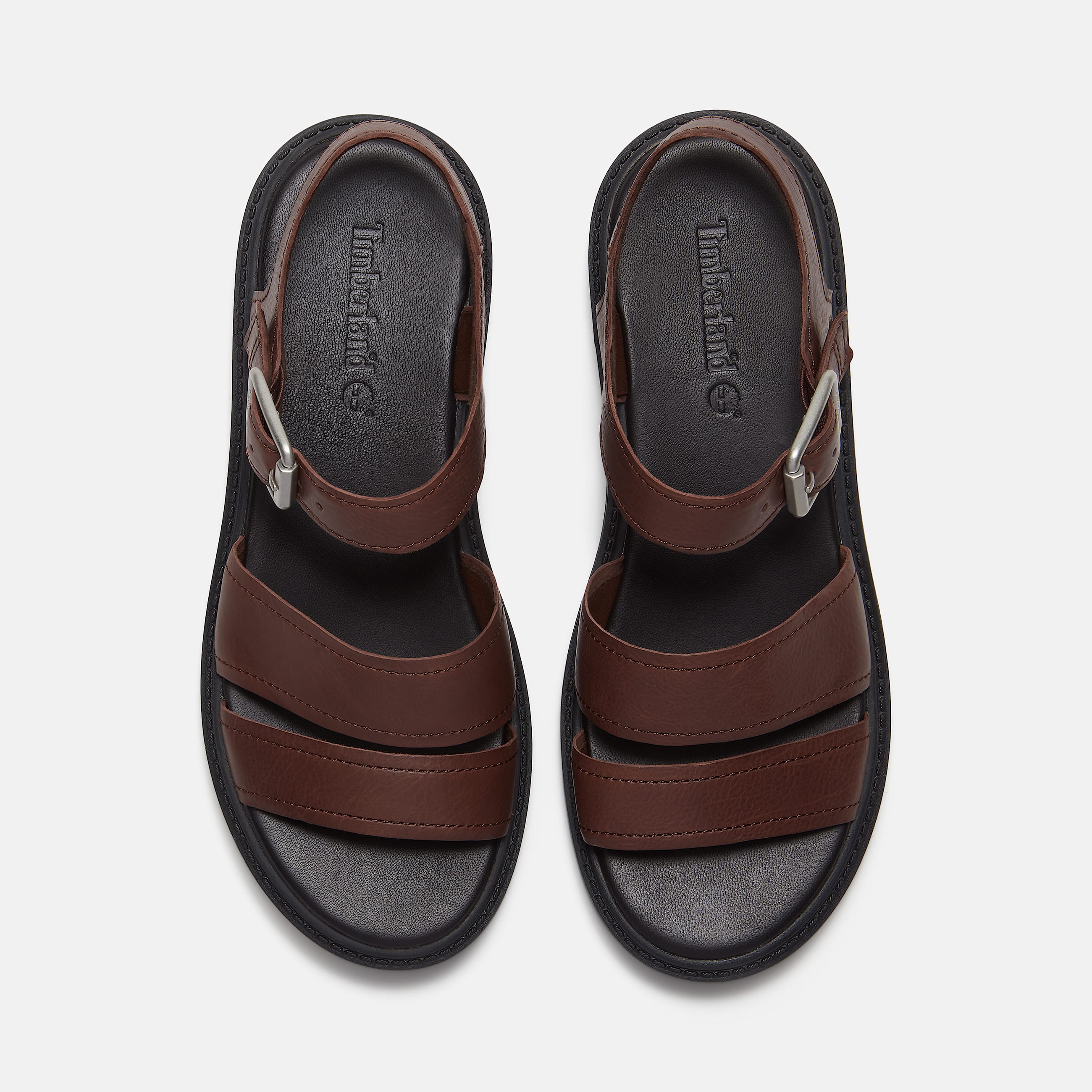 Stone Street PlateauSandale mit Fersenriemen fr Damen in Dunkelbraun TBL Braun ALT2