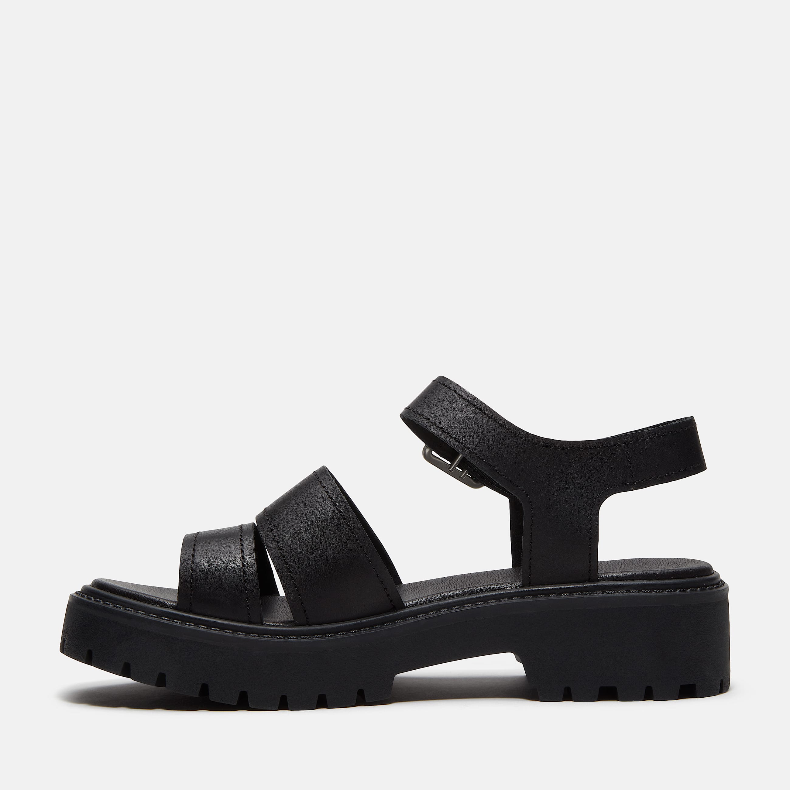 Stone Street PlateauSandale mit Fersenriemen fr Damen in Schwarz TBL Schwarz ALT6