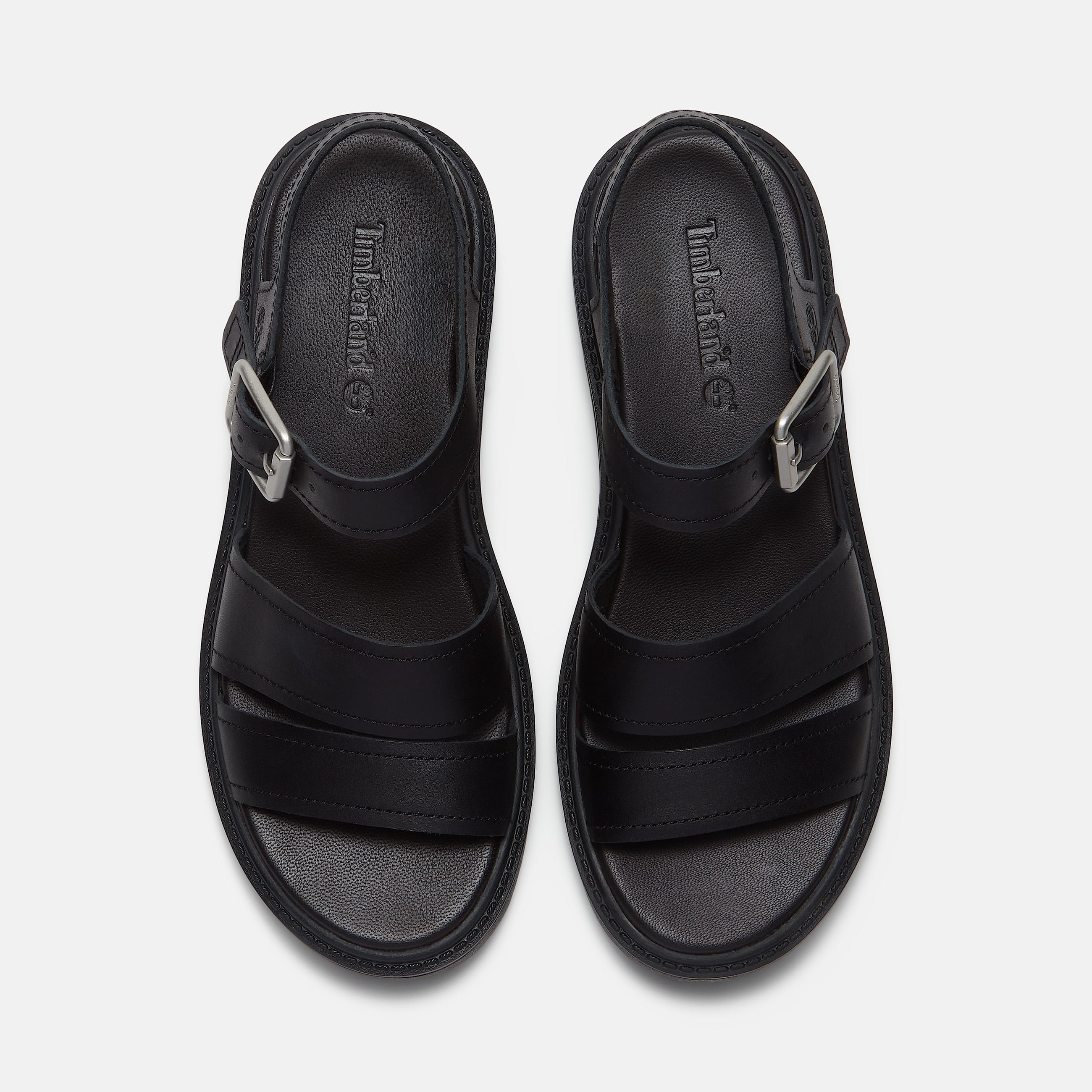 Stone Street PlateauSandale mit Fersenriemen fr Damen in Schwarz TBL Schwarz ALT2