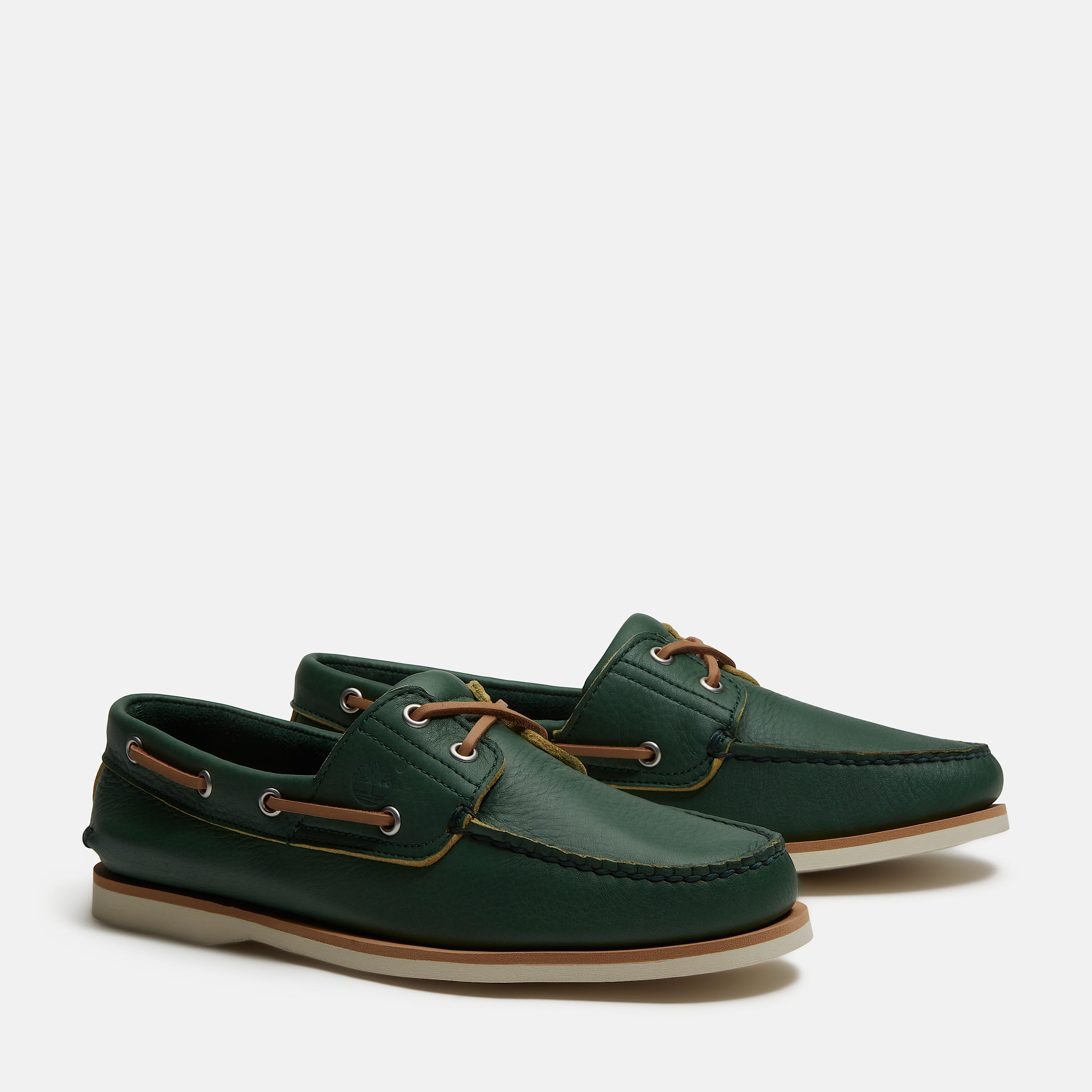 Lake House Classic 2Eye Boat Shoe for Men in Green TBL Green ALT4