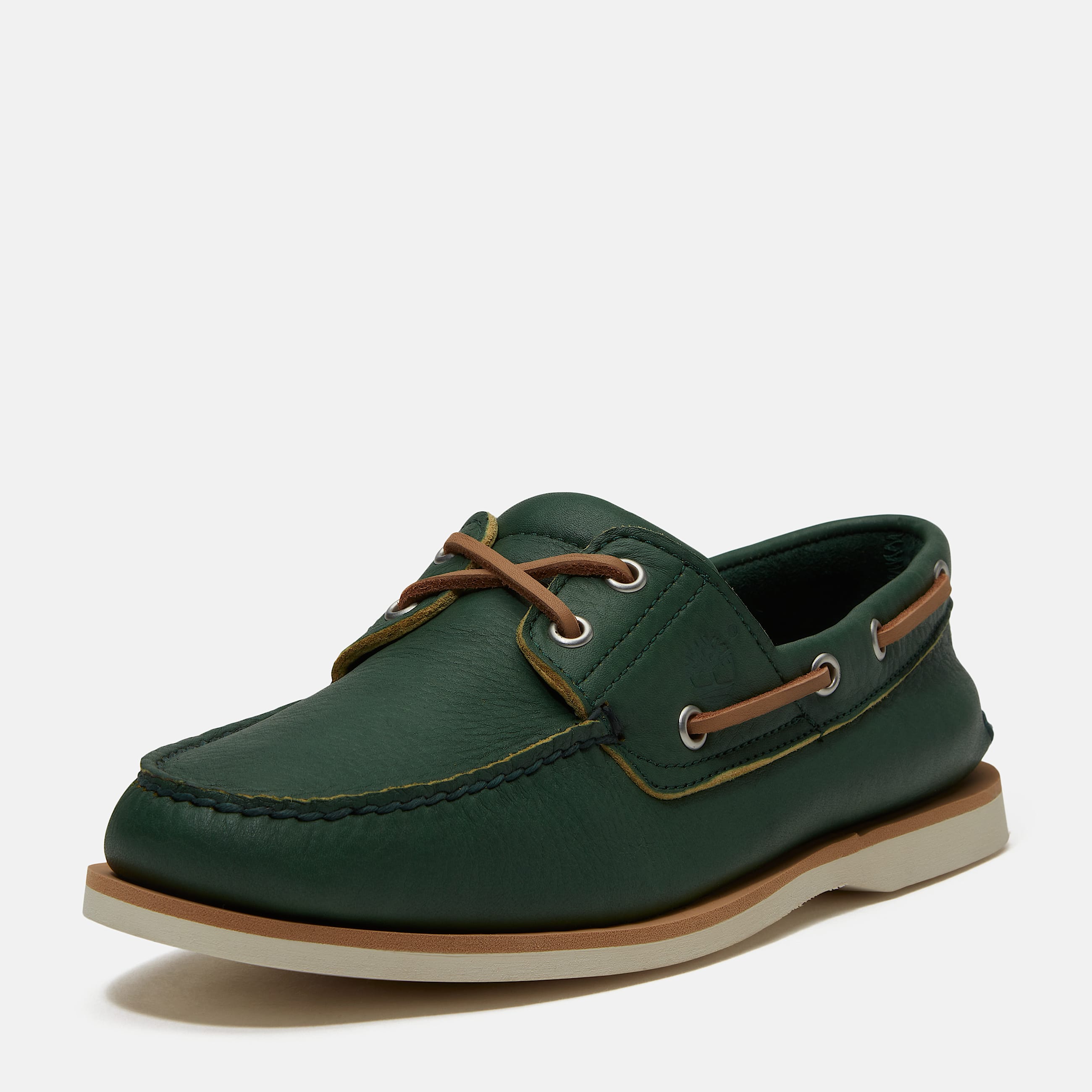 Lake House Classic 2Eye Boat Shoe for Men in Green TBL Green ALT9