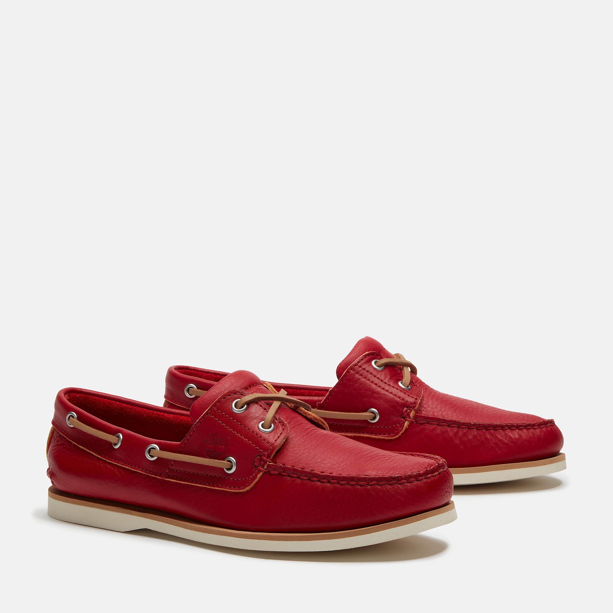 Lake House Classic 2Eye Boat Shoe for Men in Red TBL Red ALT4