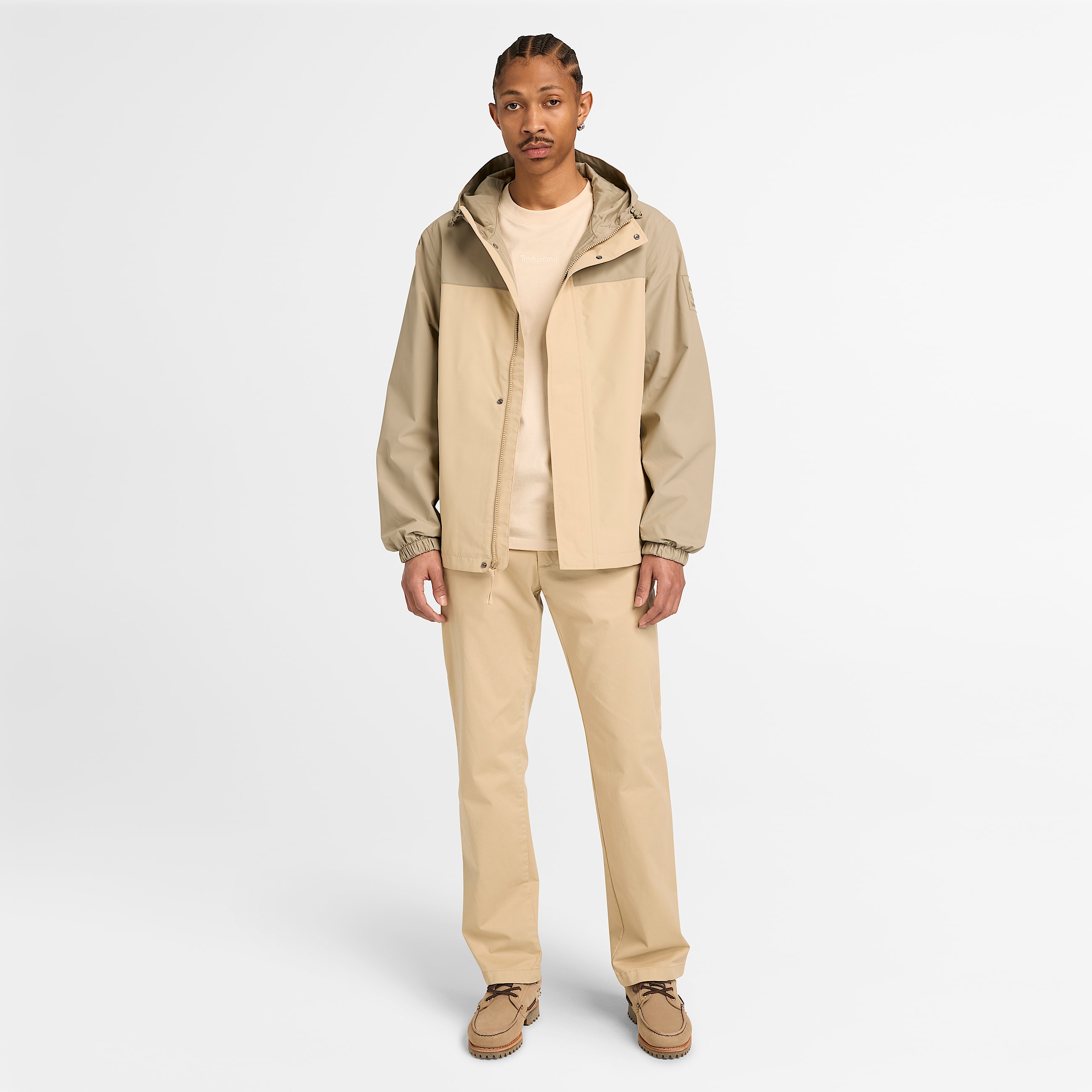 Claremont Chinohose aus Twill mit geradem Bein fr Herren in Beige TBL Beige ALT2