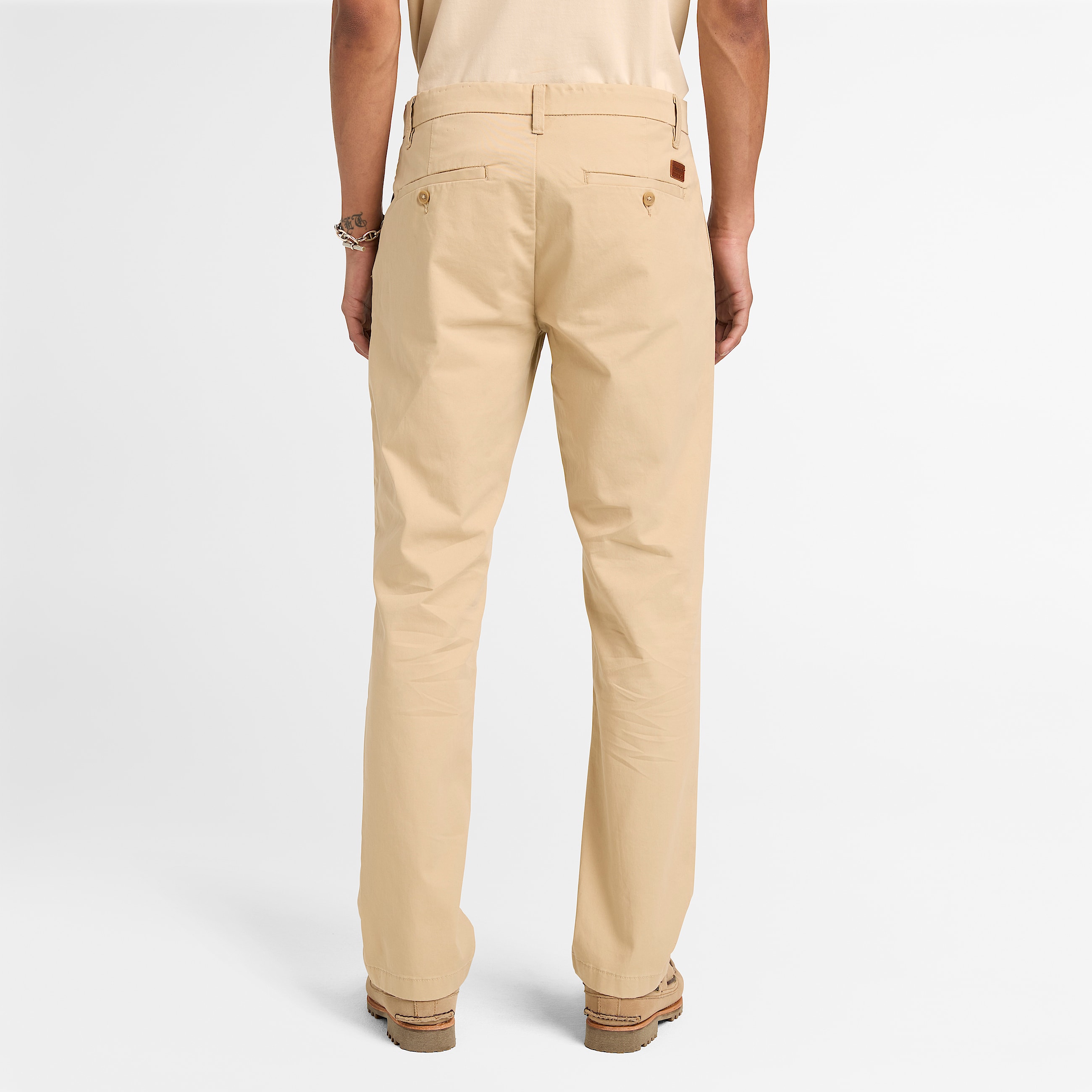 Claremont Chinohose aus Twill mit geradem Bein fr Herren in Beige TBL Beige ALT8