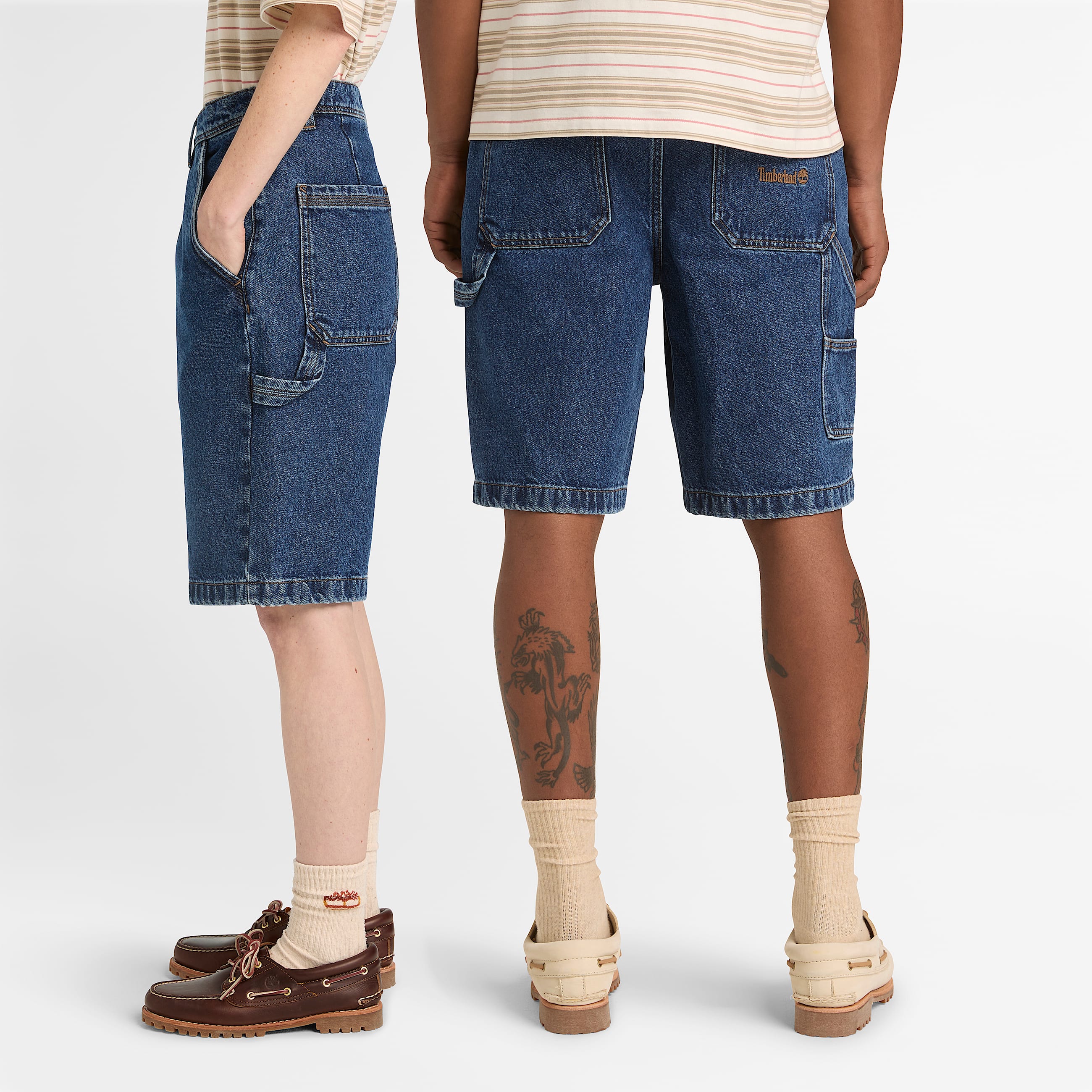 All Gender Denim Carpenter Short in Blue TBL Blue ALT2
