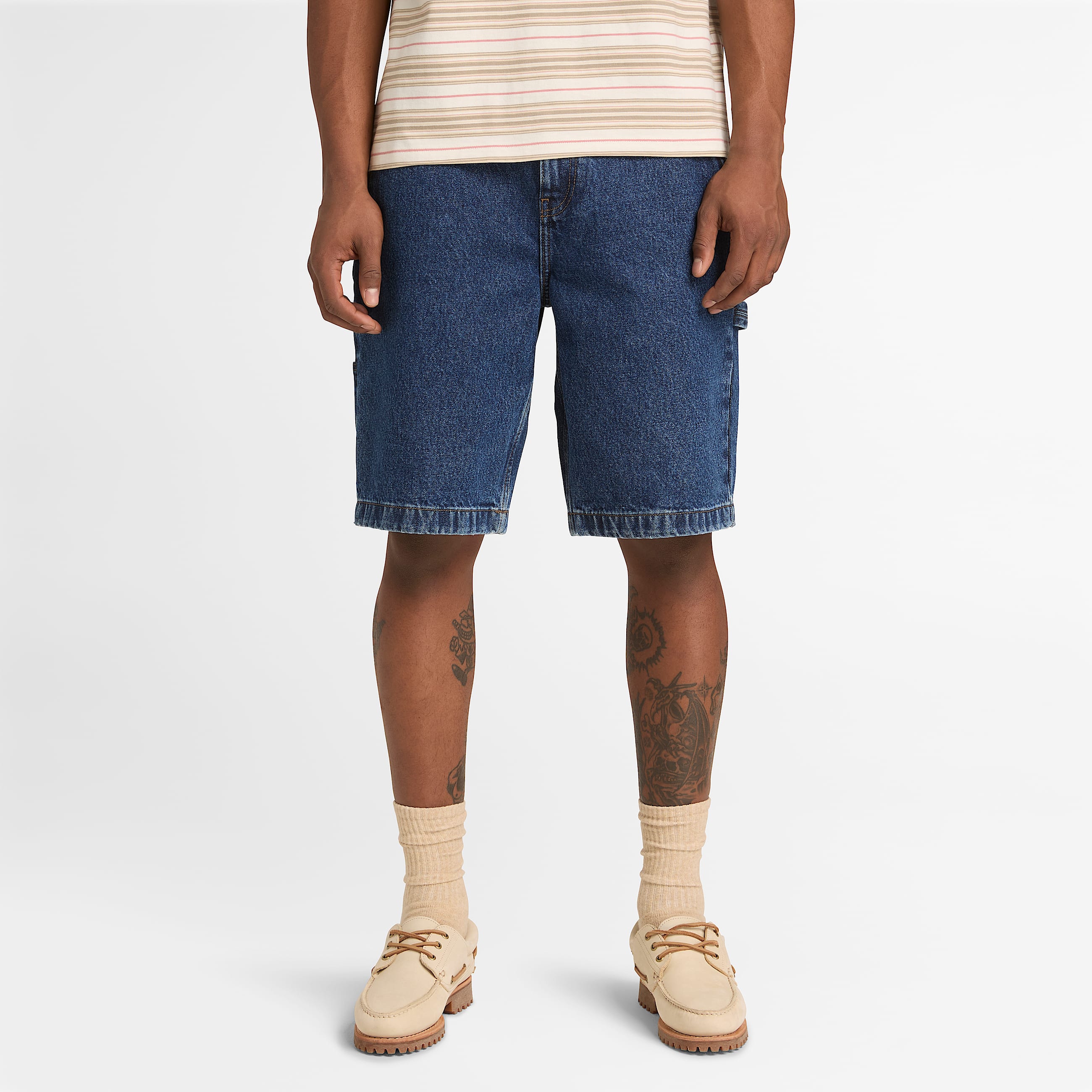 All Gender Denim Carpenter Short in Blue TBL Blue ALT3
