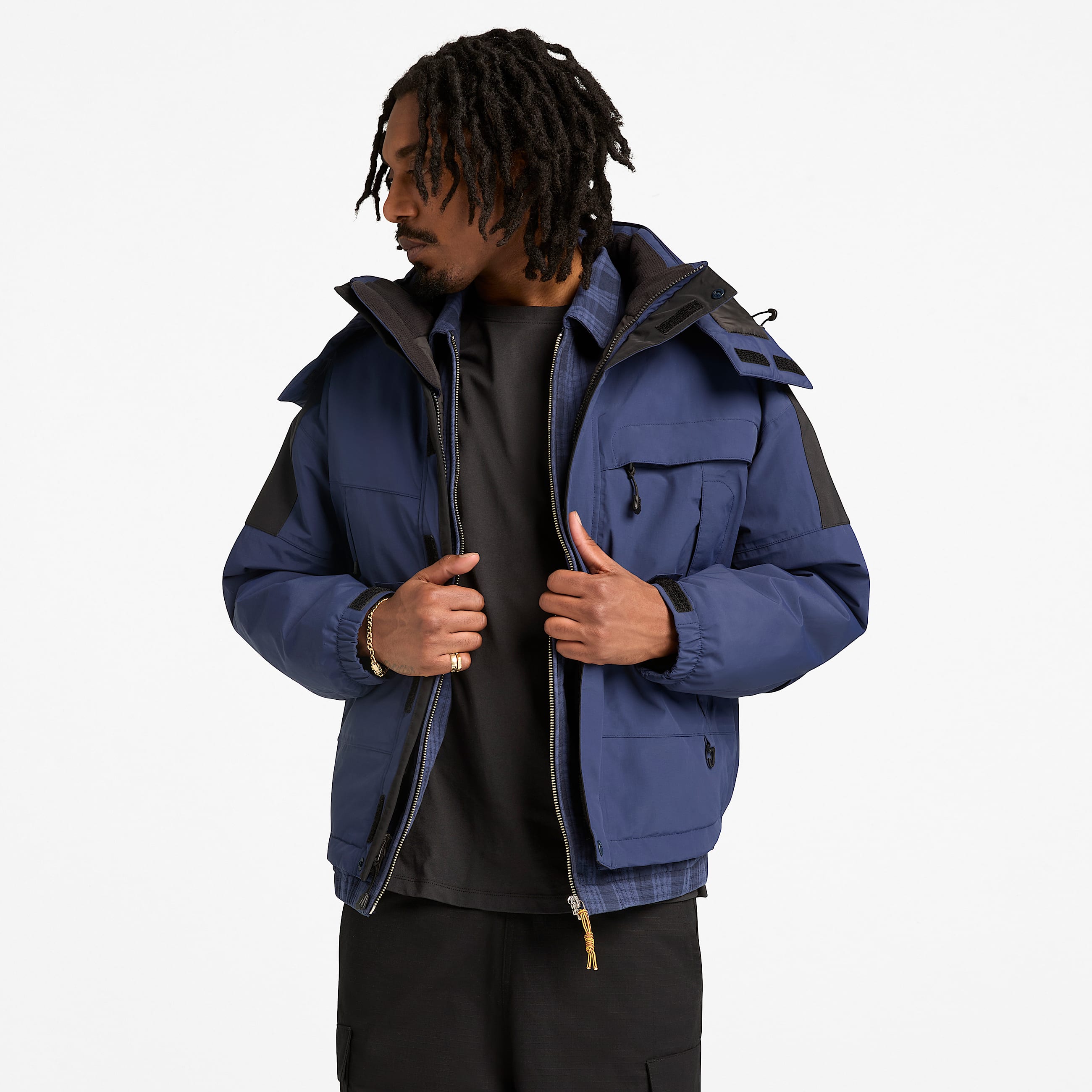 Wasserdichte Granite State Regenjacke fr Herren in MarineblauSchwarz TBL Navyblau ALT10