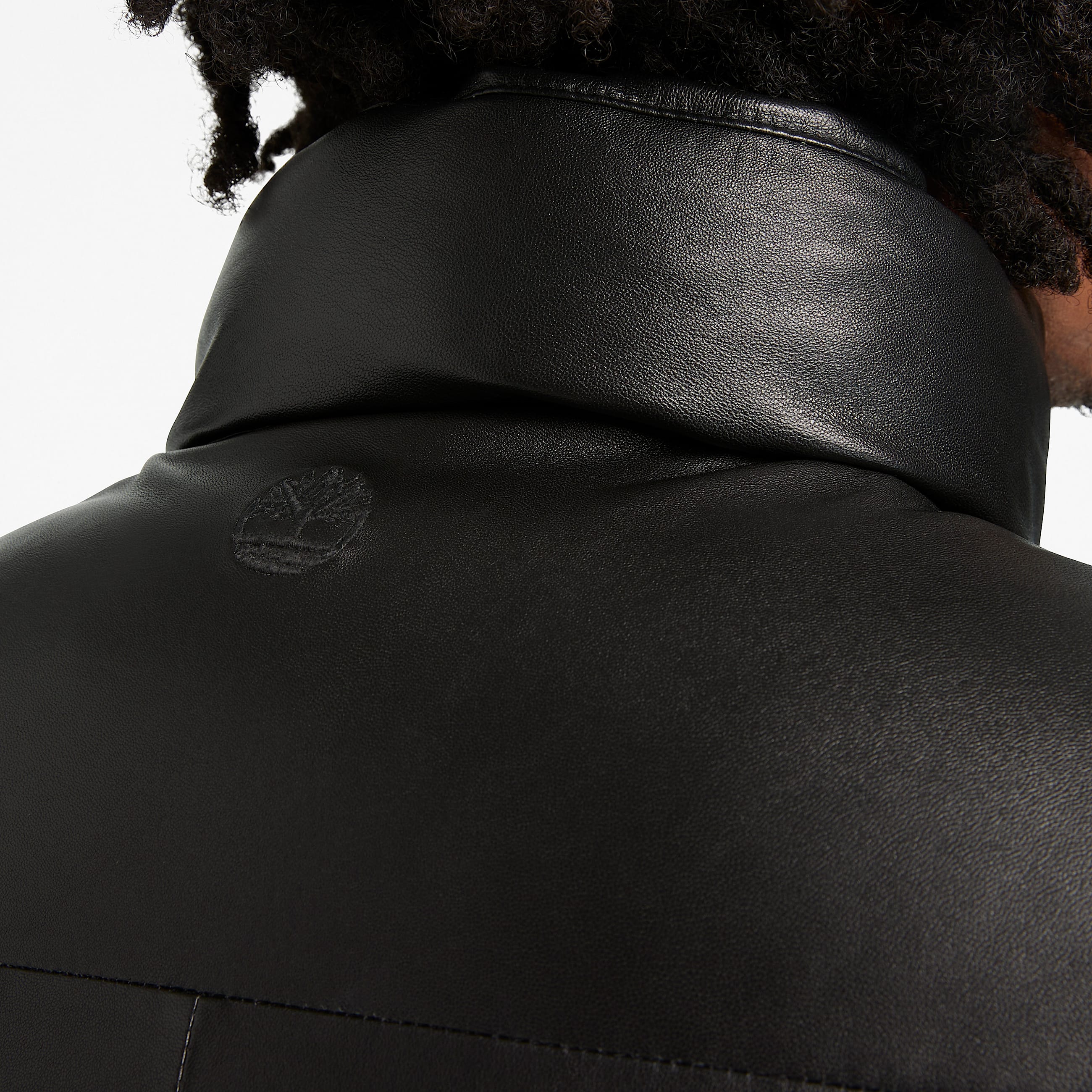 Doudoune en cuir Welch Mountain pour homme en noir TBL noir ALT5