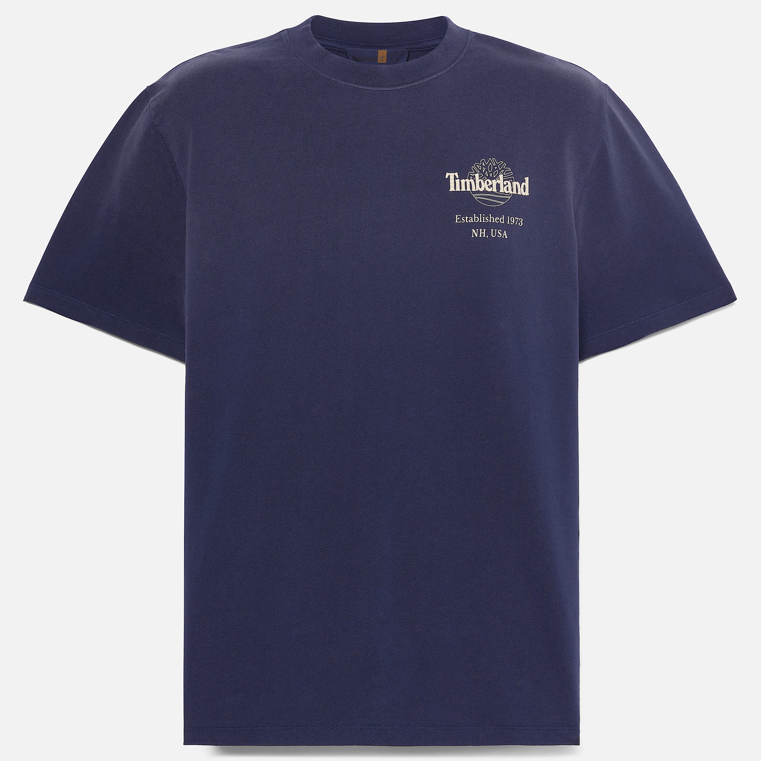 Sunfaded Tree Logo Graphic Heavyweight TShirt for Men in Dark Blue TBL Blue HERO