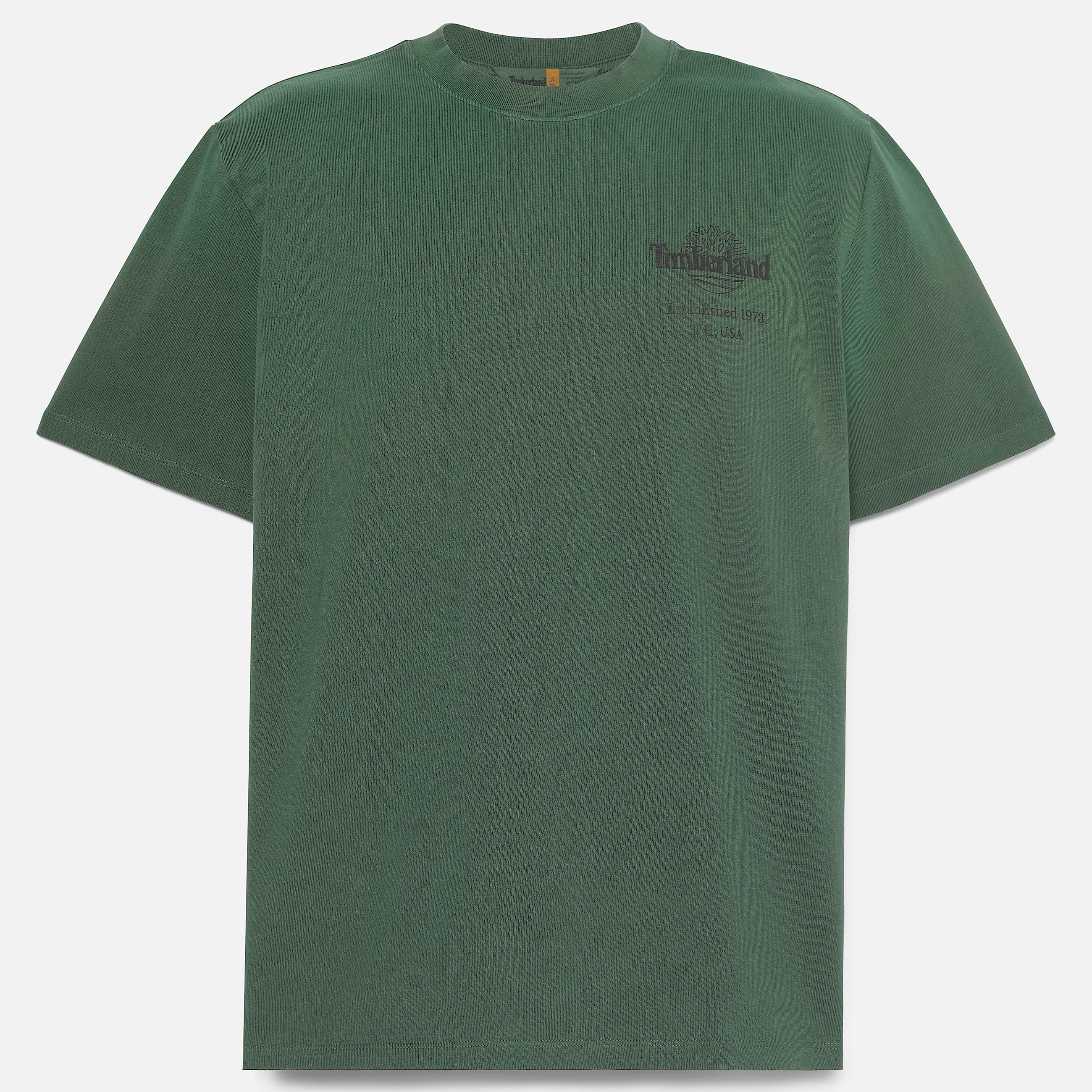 Sunfaded Heavyweight TShirt mit BaumLogo und Grafik fr Herren in Dunkelgrn TBL Grn HERO