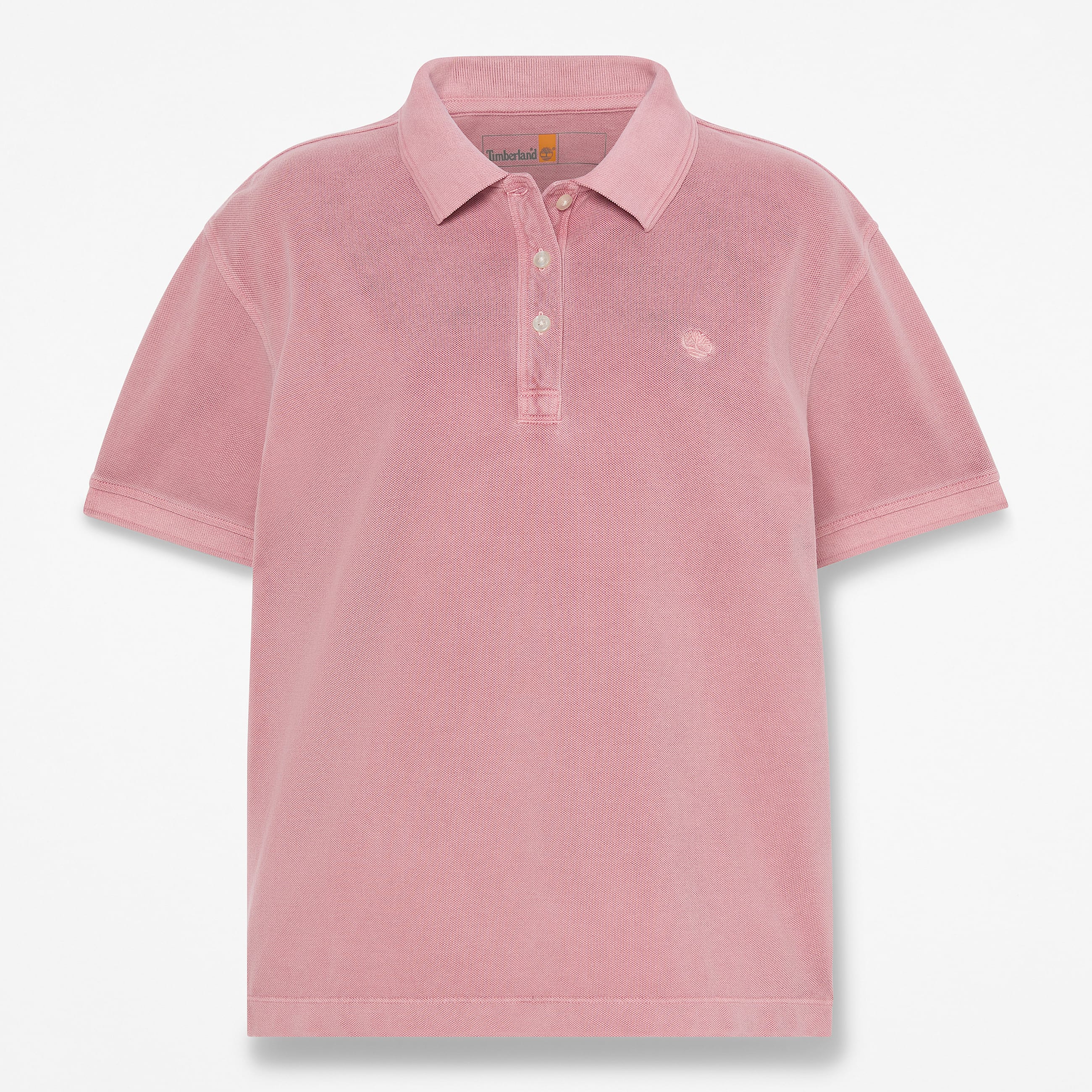 Stckgefrbtes kurzrmeliges PiquPolohemd fr Damen in Pink TBL Pink HERO