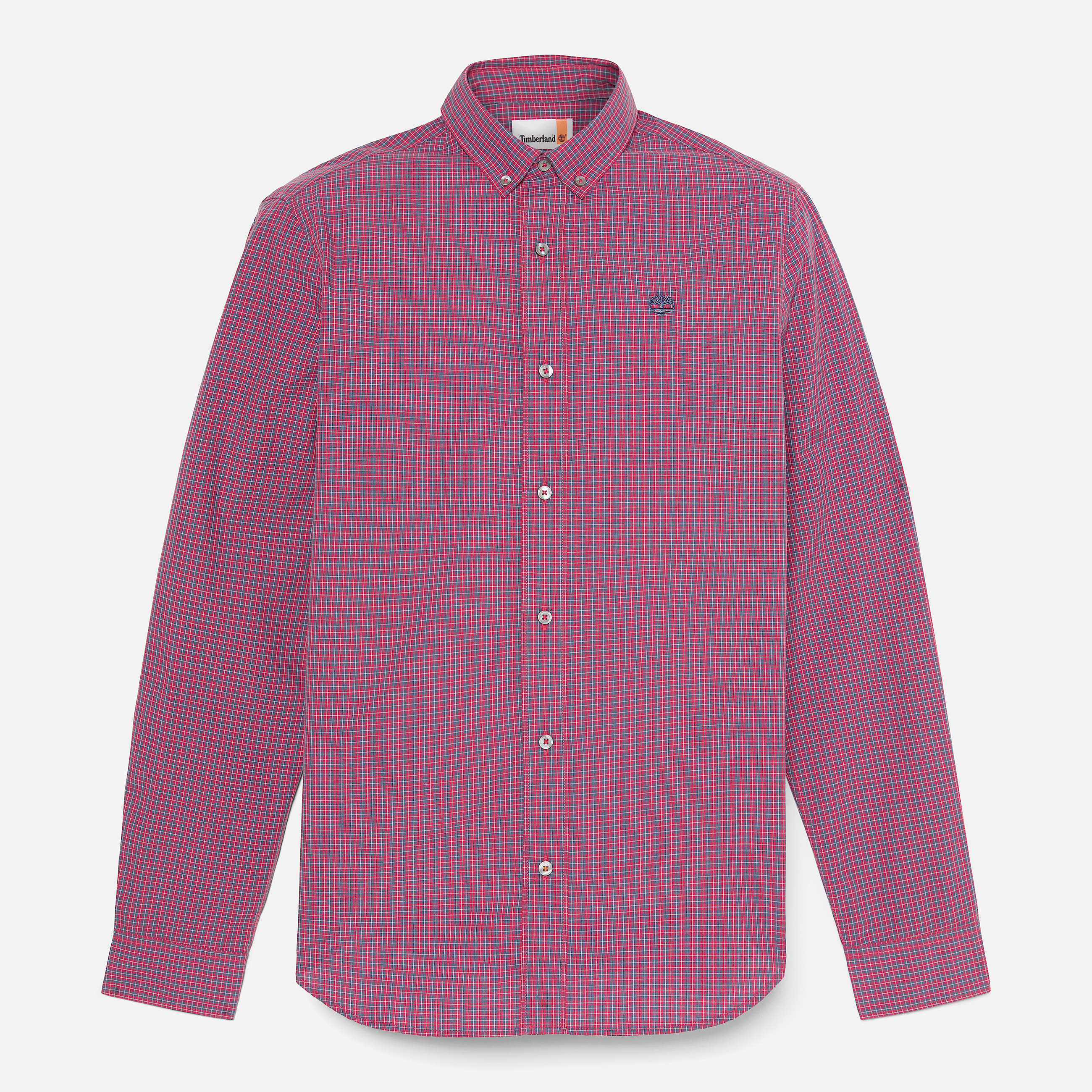 Micro Plaid PopelineHemd fr Herren in Rot TBL Rot HERO