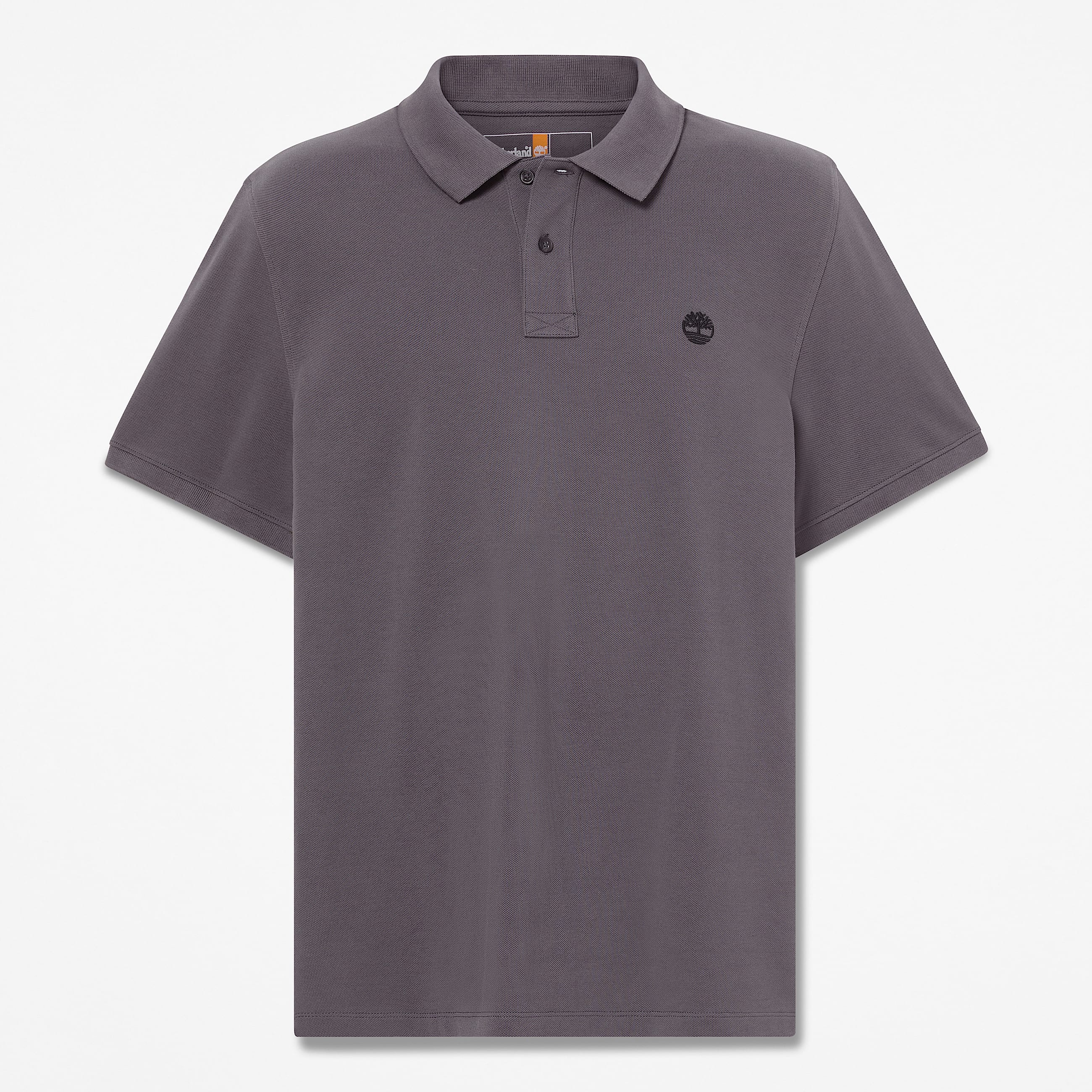 Polo de manga corta en piqu Millers River para hombre en gris oscuro TBL gris HERO