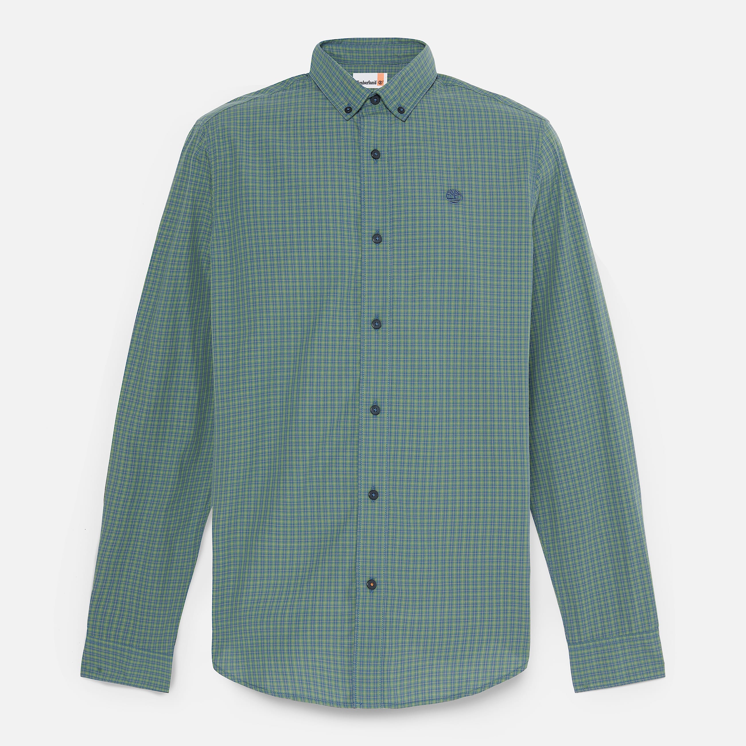 Micro Plaid PopelineHemd fr Herren in Dunkelgrn TBL Grn HERO