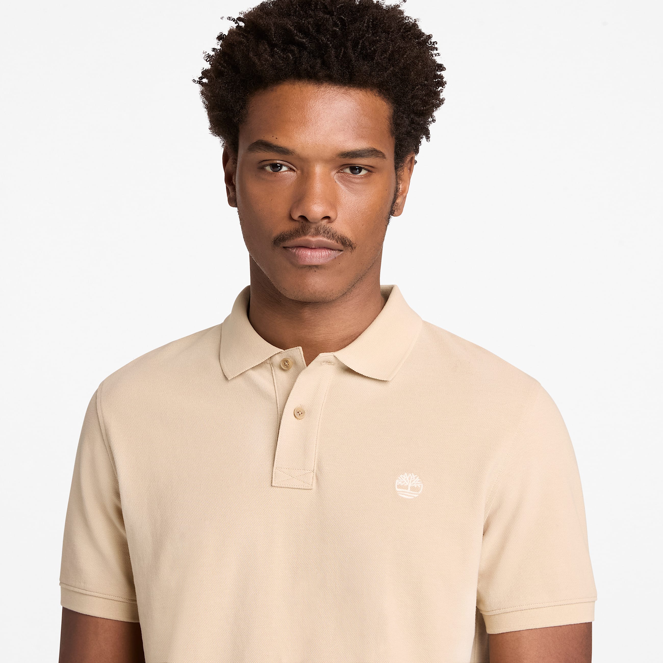 Kurzrmeliges Millers River PiquPolohemd fr Herren in Beige TBL Beige ALT3