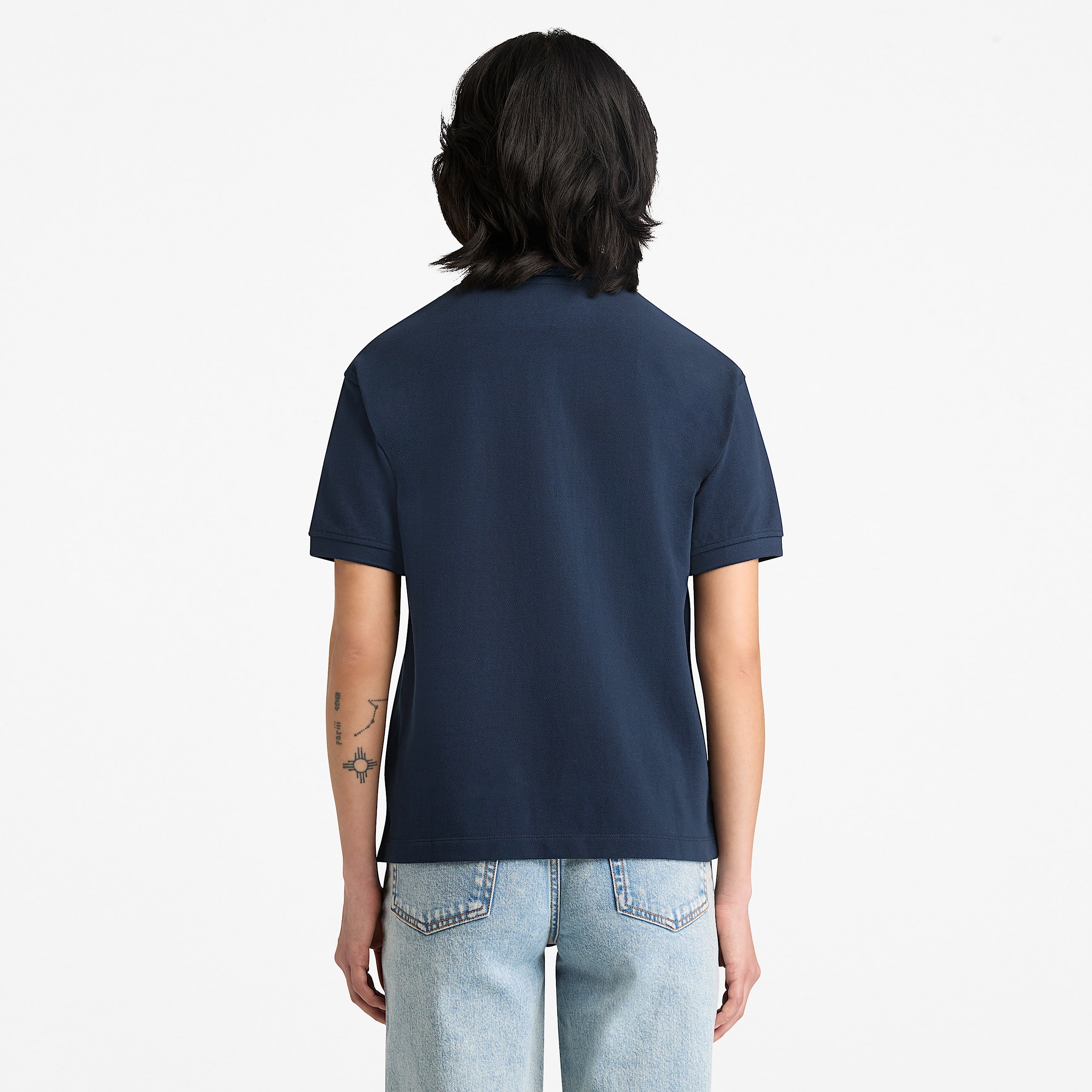 Kurzrmeliges PiquPolohemd fr Damen in Dunkelblau TBL Blau ALT8