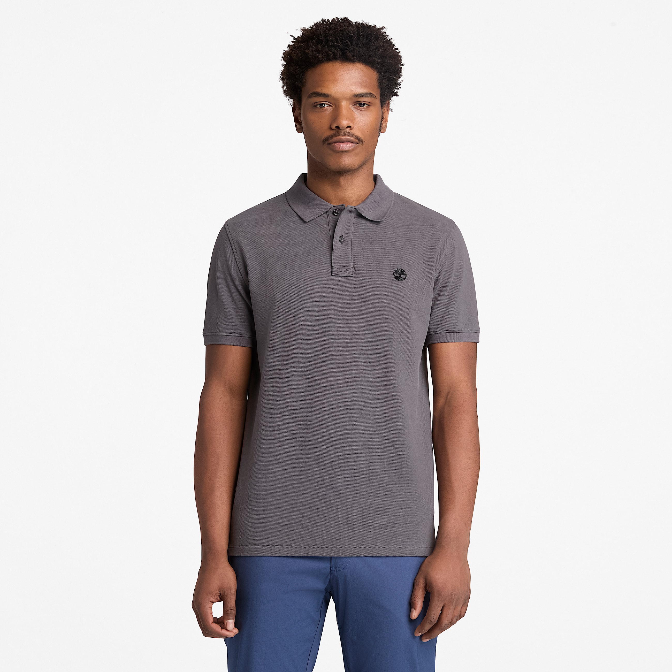 Kurzrmeliges Millers River PiquPolohemd fr Herren in Schwarz TBL Schwarz ALT1