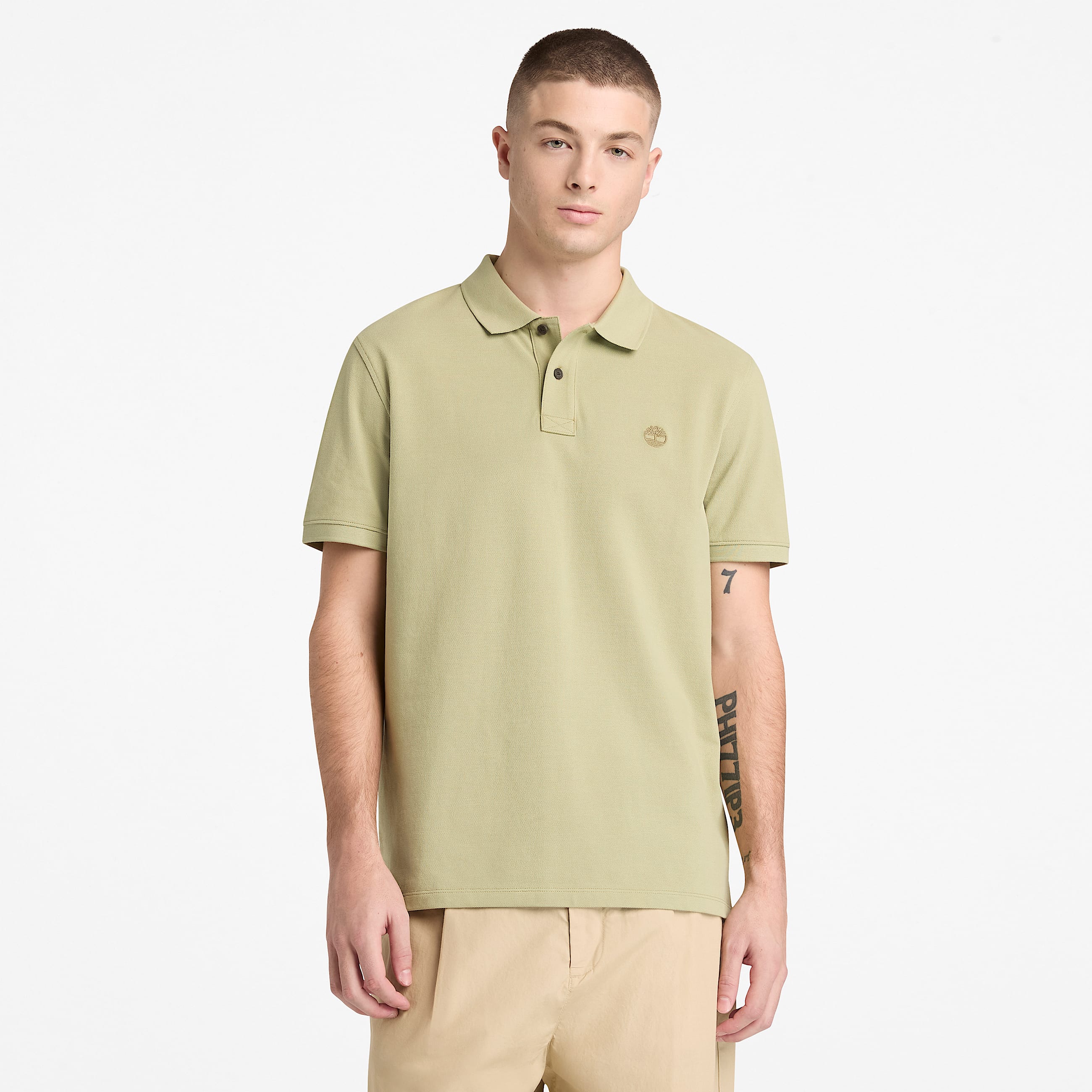 Kurzrmeliges Millers River PiquPolohemd fr Herren in Grn TBL Grn ALT1