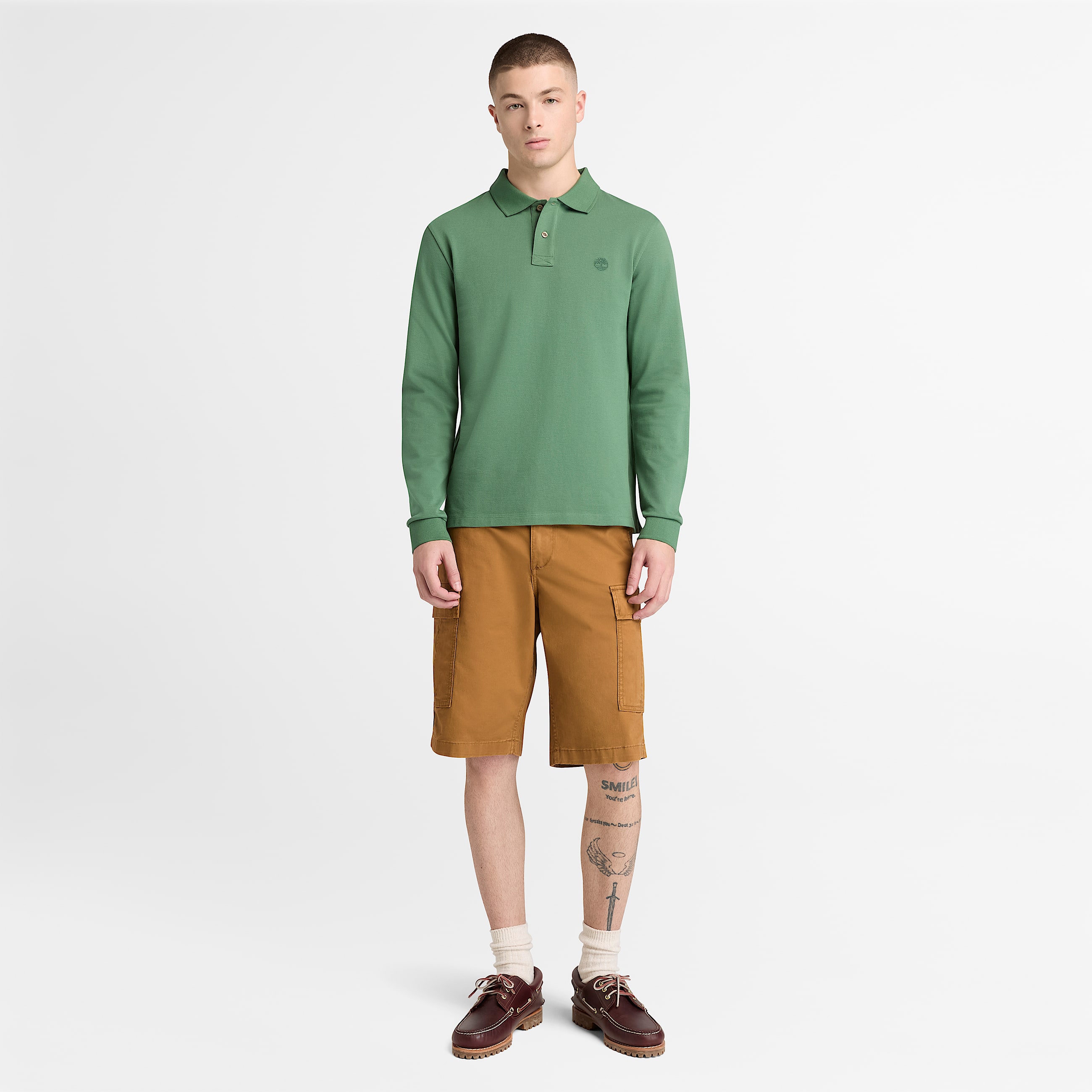 Oyster River LangarmPolohemd in SlimFit fr Herren in Grn TBL Grn ALT2