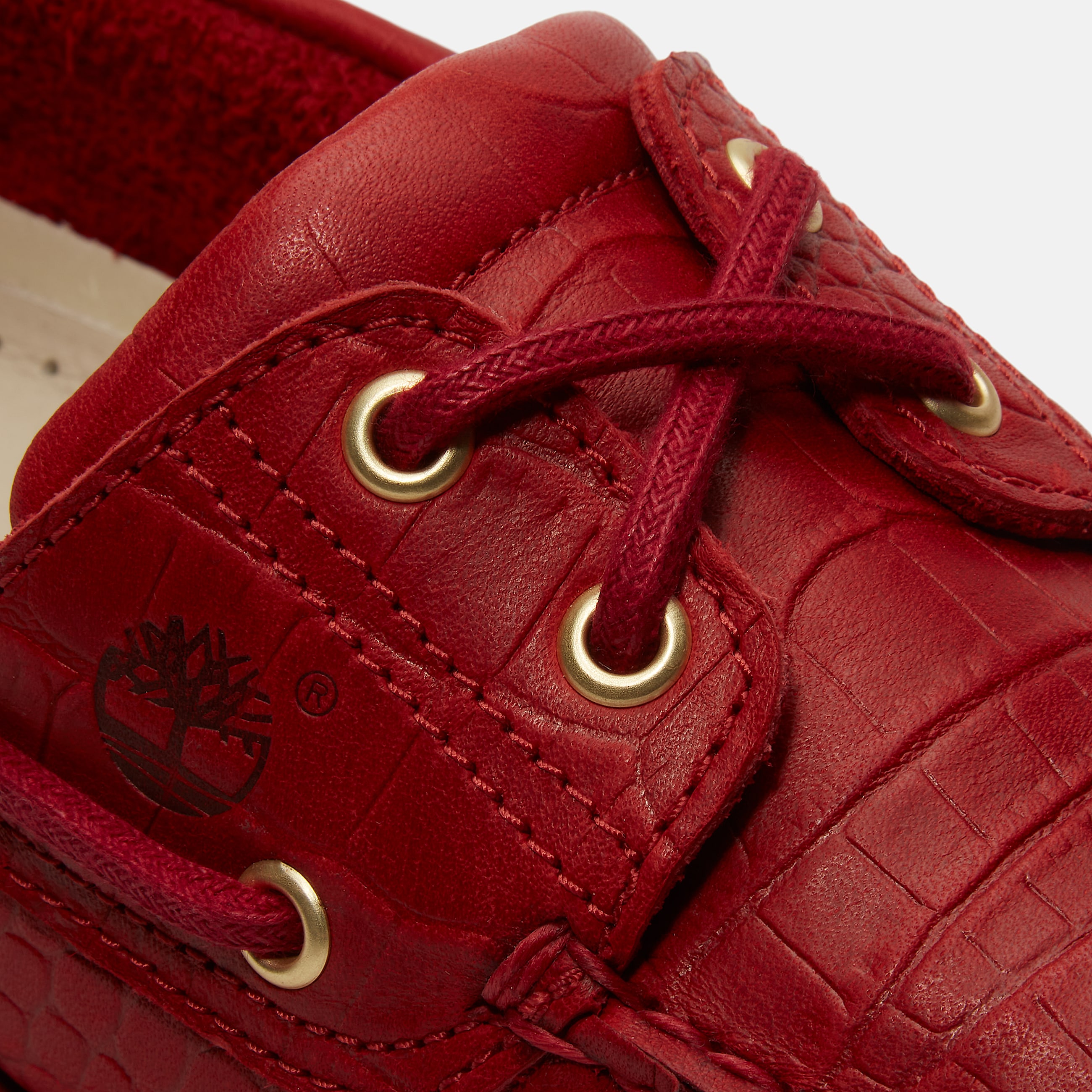 Classic 2Eye Boat Shoe for Men in Red TBL Red ALT7