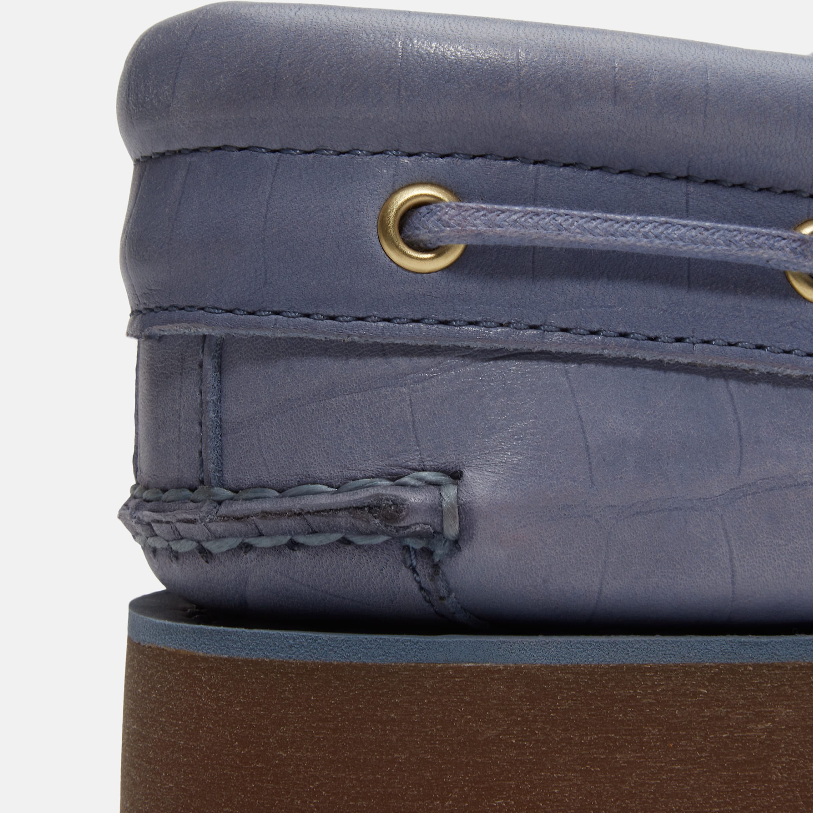Uniseks Timberland Authentic 3Eye Lug Handgenaaide Bootschoen in blauw TBL blauw ALT9