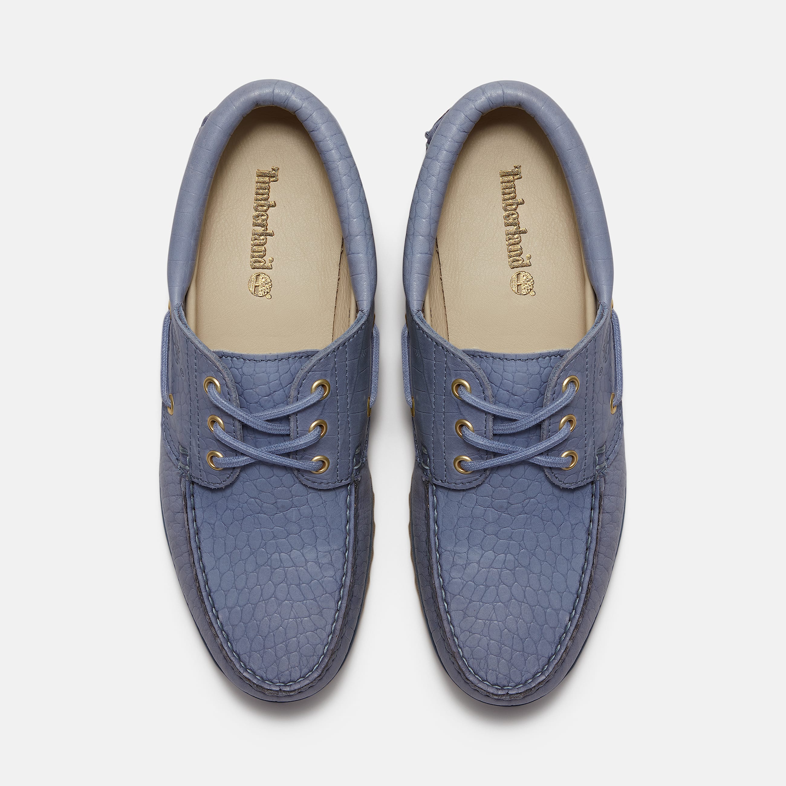Uniseks Timberland Authentic 3Eye Lug Handgenaaide Bootschoen in blauw TBL blauw ALT2