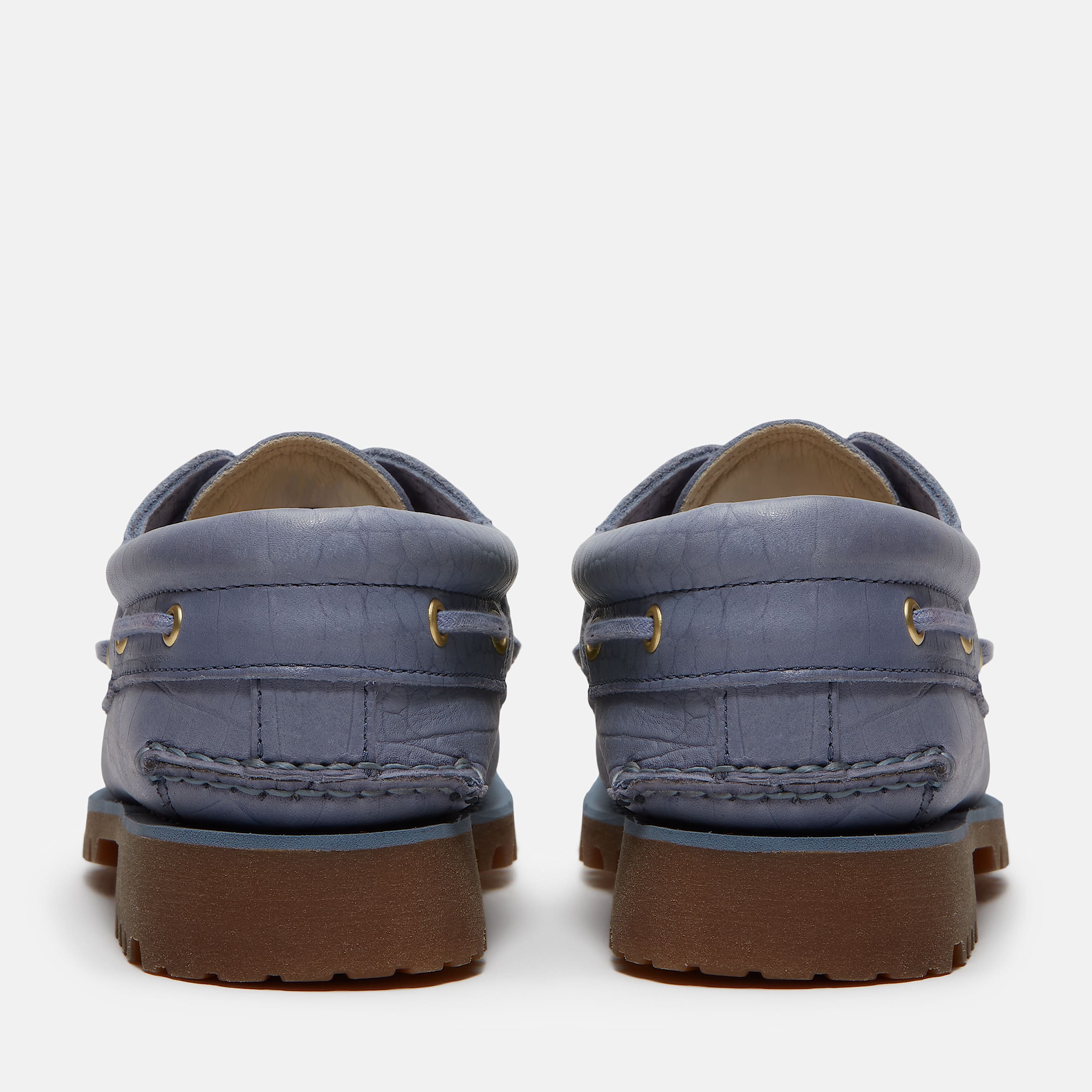 Uniseks Timberland Authentic 3Eye Lug Handgenaaide Bootschoen in blauw TBL blauw ALT5