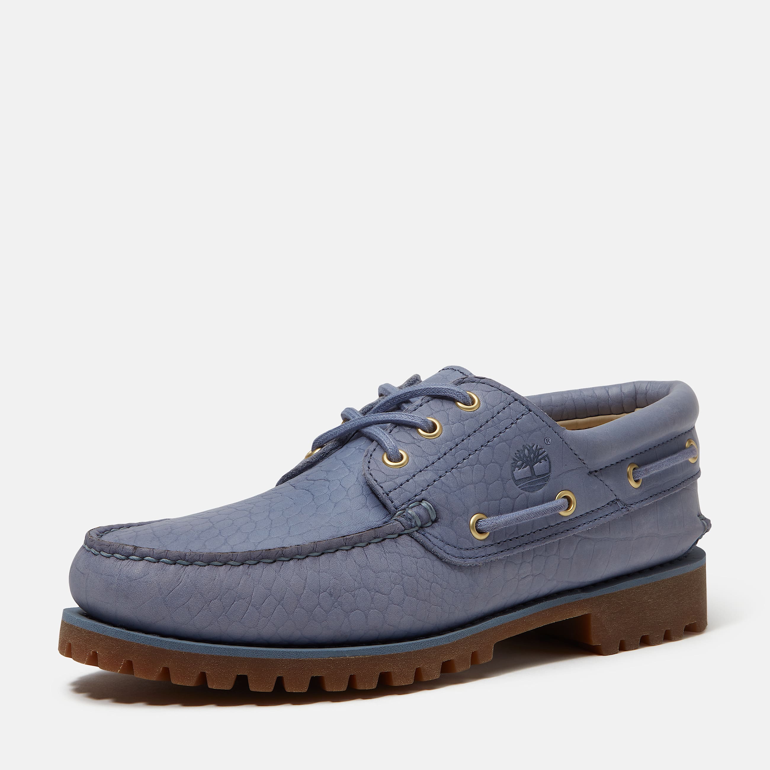 Timberland Authentic 3Eye Lug Handsewn Boat Shoe for Men in Blue TBL Blue ALT11