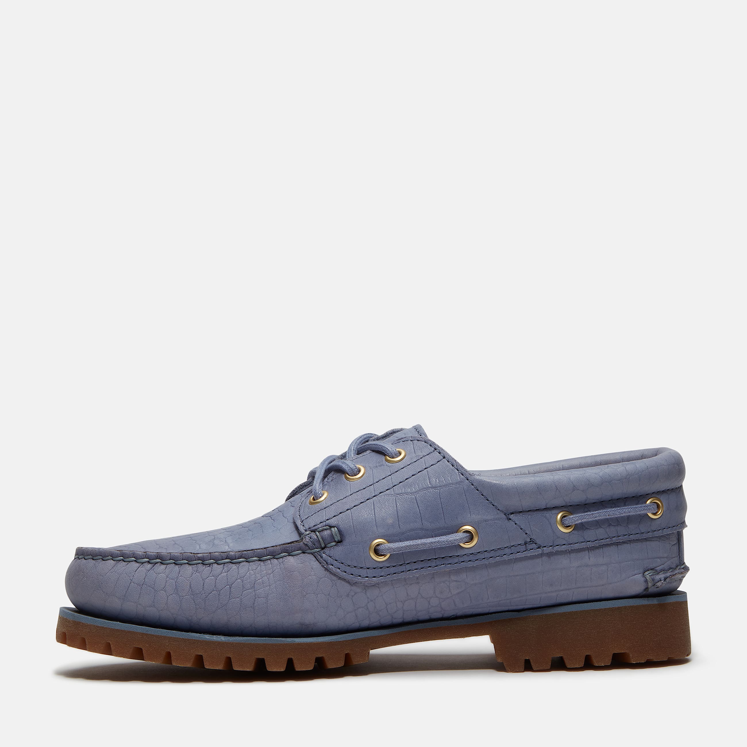 Uniseks Timberland Authentic 3Eye Lug Handgenaaide Bootschoen in blauw TBL blauw ALT6