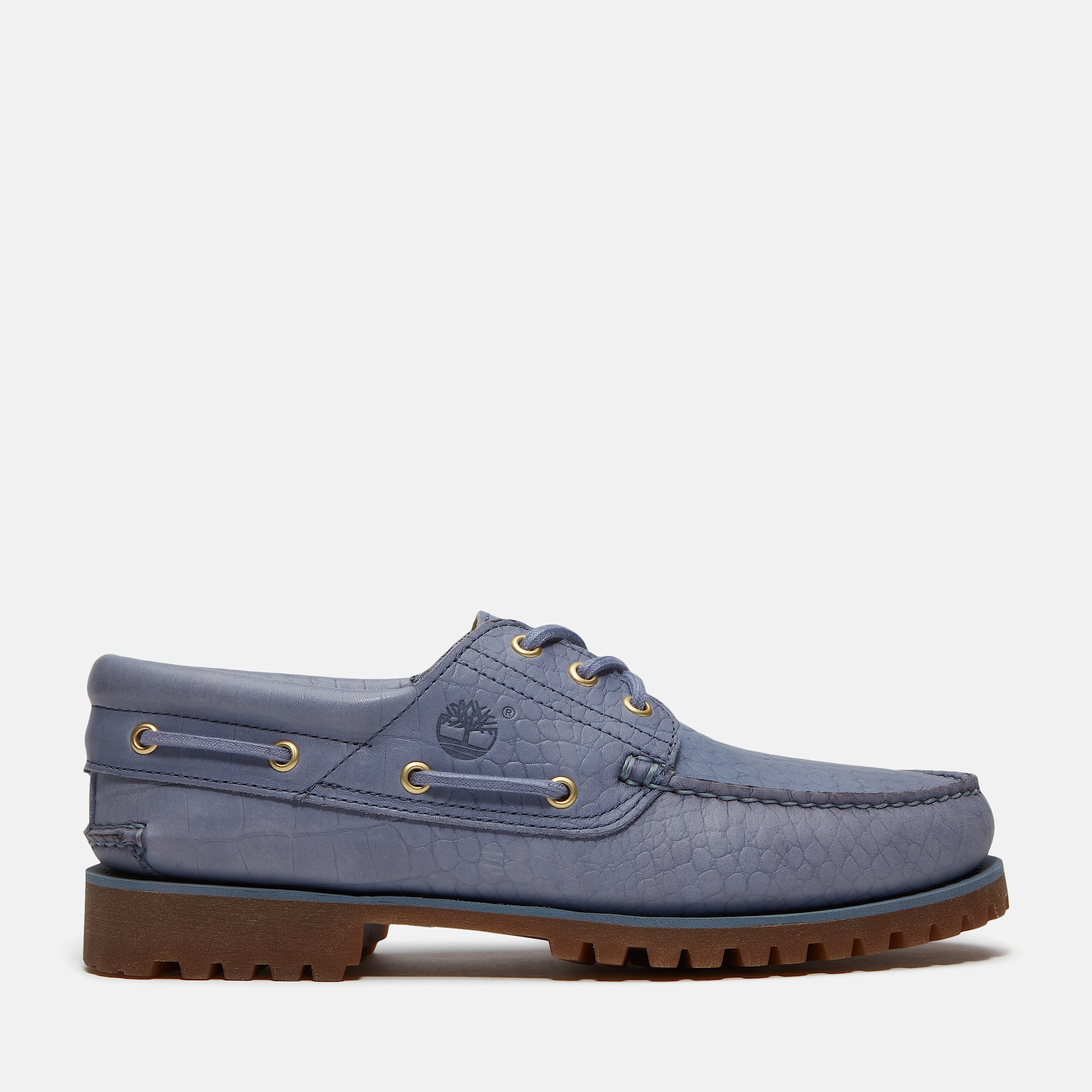Timberland Authentic 3Eye Lug Handsewn Boat Shoe for Men in Blue TBL Blue HERO