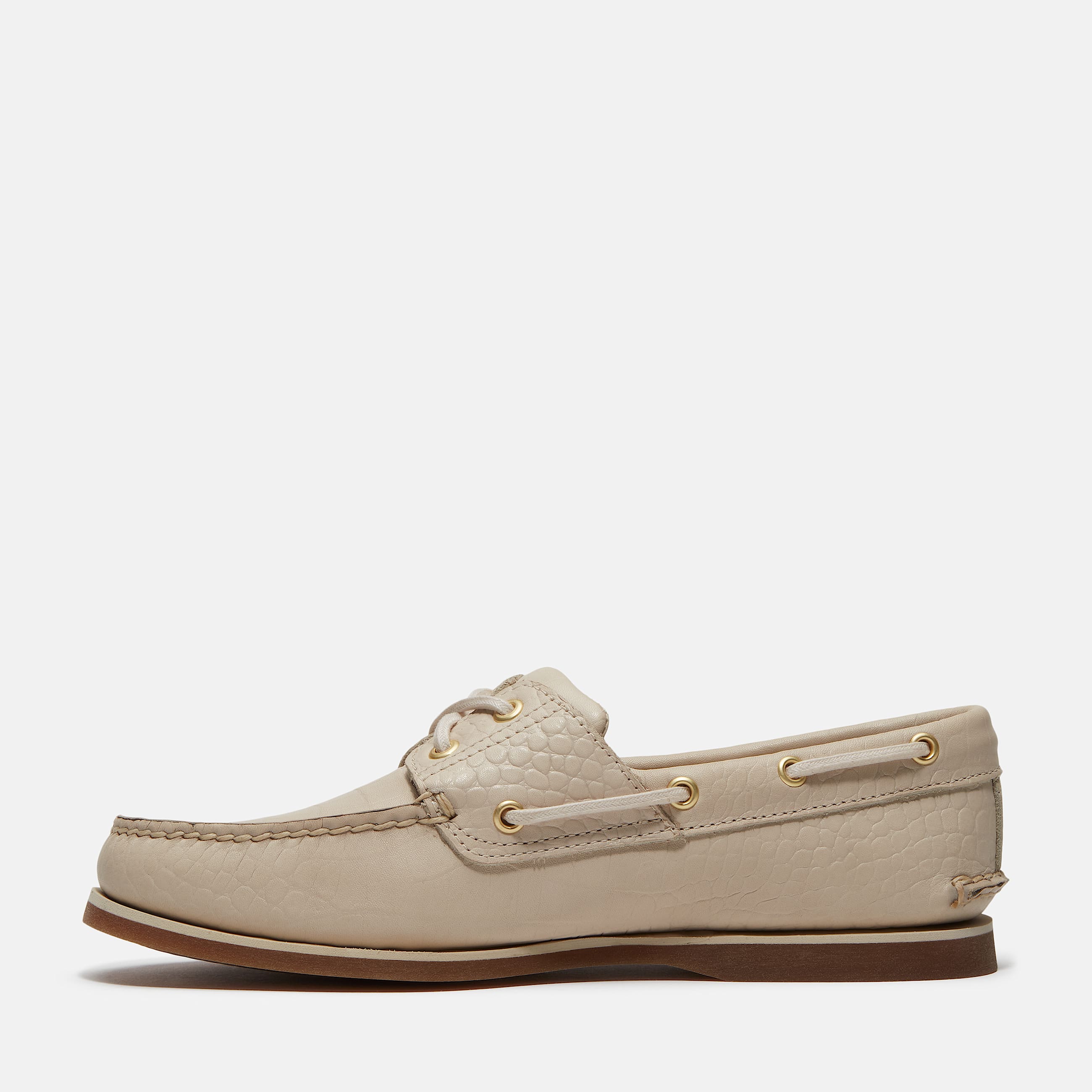 Classic 2Eye Boat Shoe for Men in Beige TBL Beige ALT6