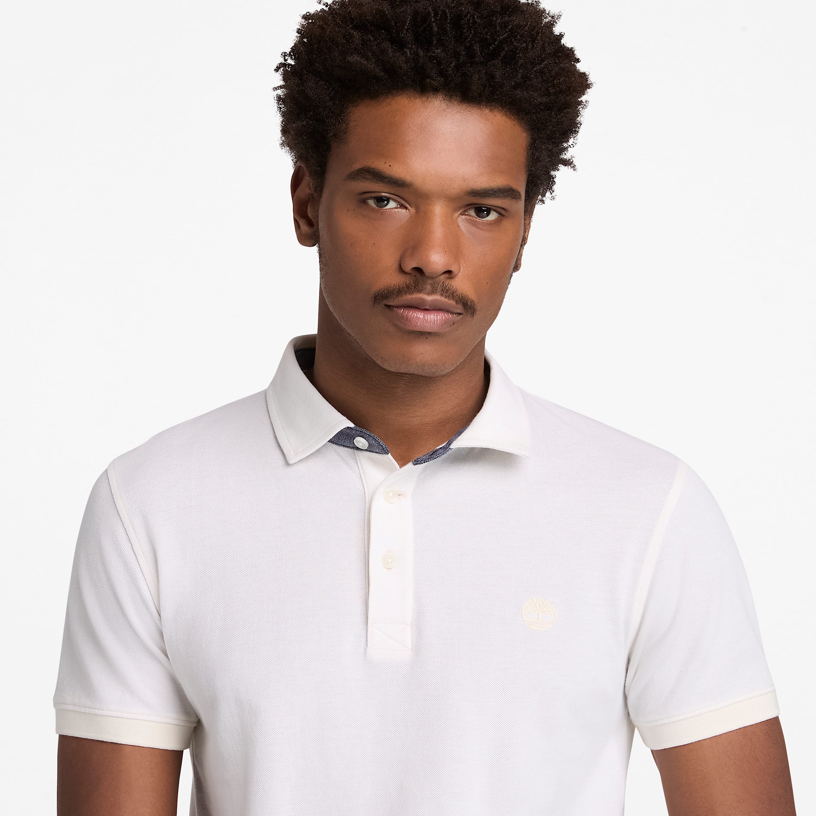 Kurzrmeliges Baboosic Brook OxfordPolohemd fr Herren in Wei TBL Wei ALT3