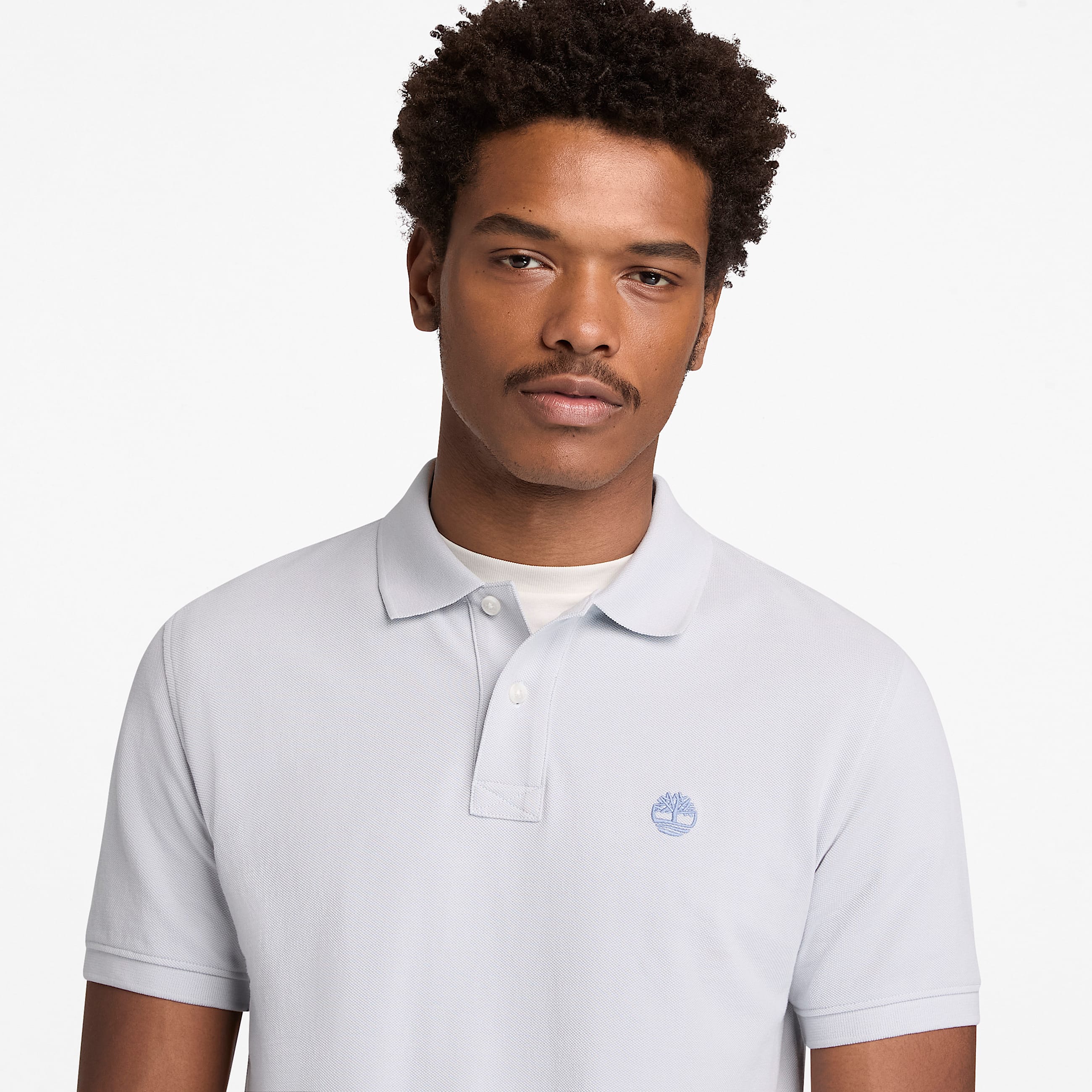 Kurzrmeliges Millers River PiquPolohemd fr Herren in Grau TBL Grau ALT3