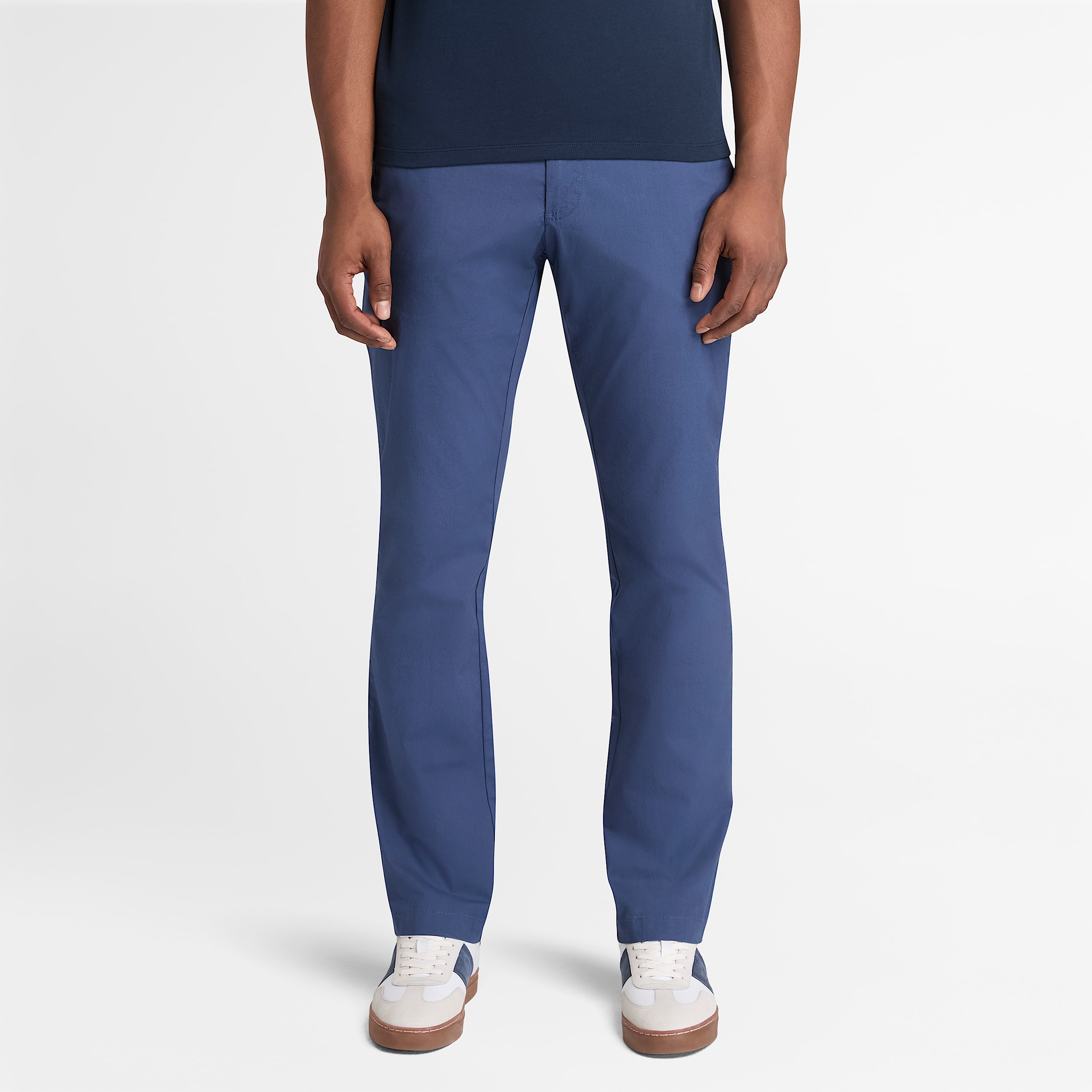 Claremont Chinohose aus Popeline fr Herren in Dunkelblau TBL Blau ALT1