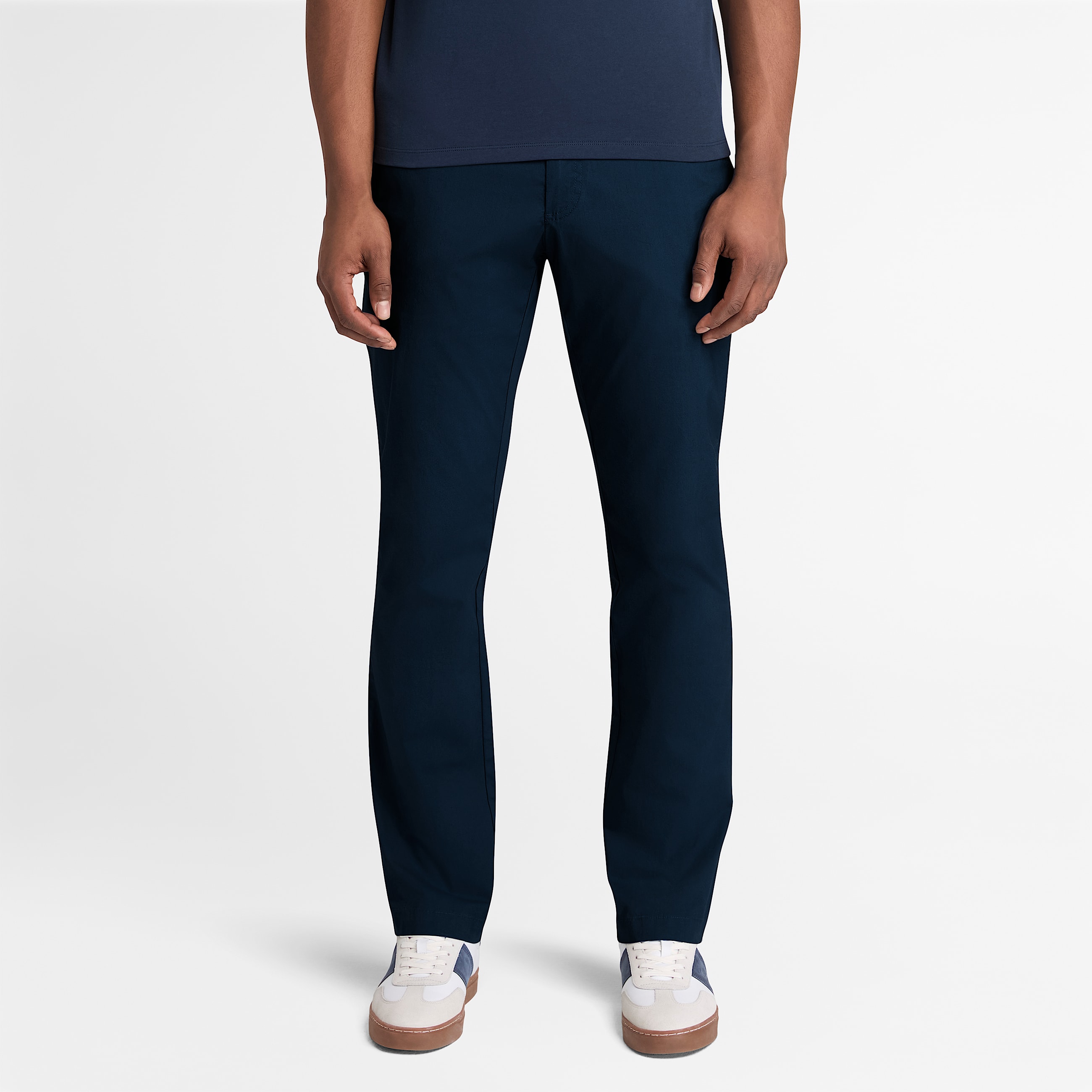 Claremont Chinohose aus Popeline fr Herren in Dunkelblau TBL Blau ALT1