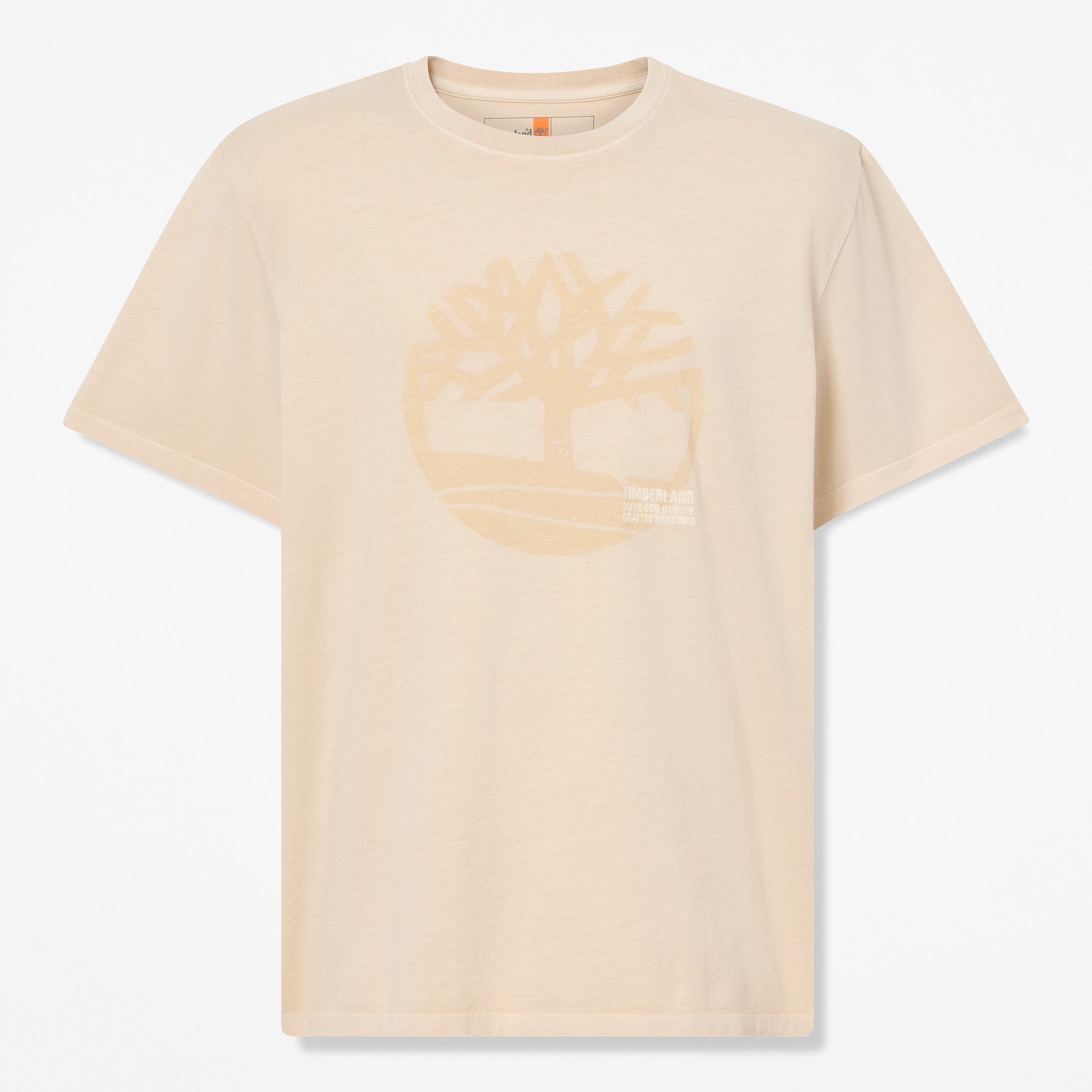 Stckgefrbtes TShirt mit LogoGrafik fr Herren in Beige TBL Beige HERO