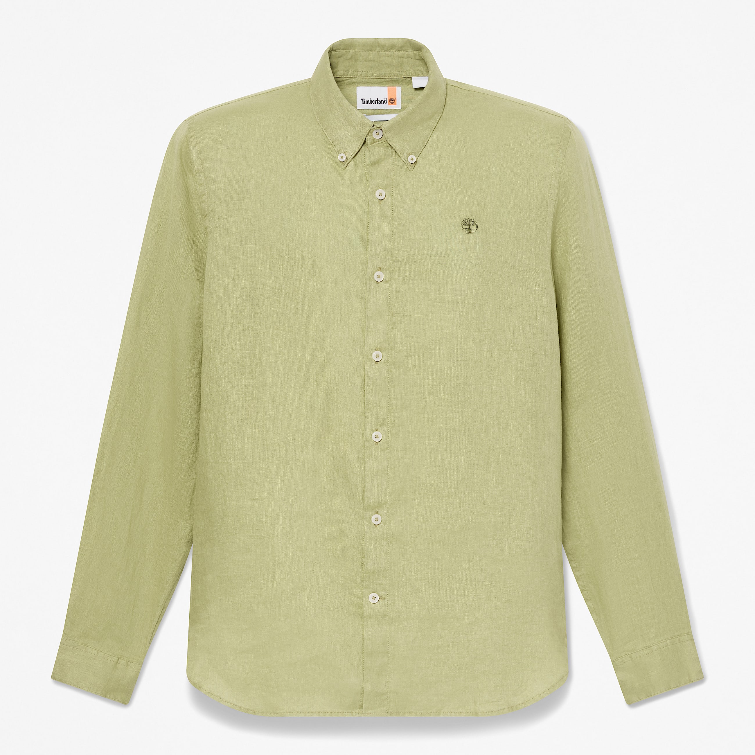Mill Brook Linen Shirt for Men in Green TBL Green HERO